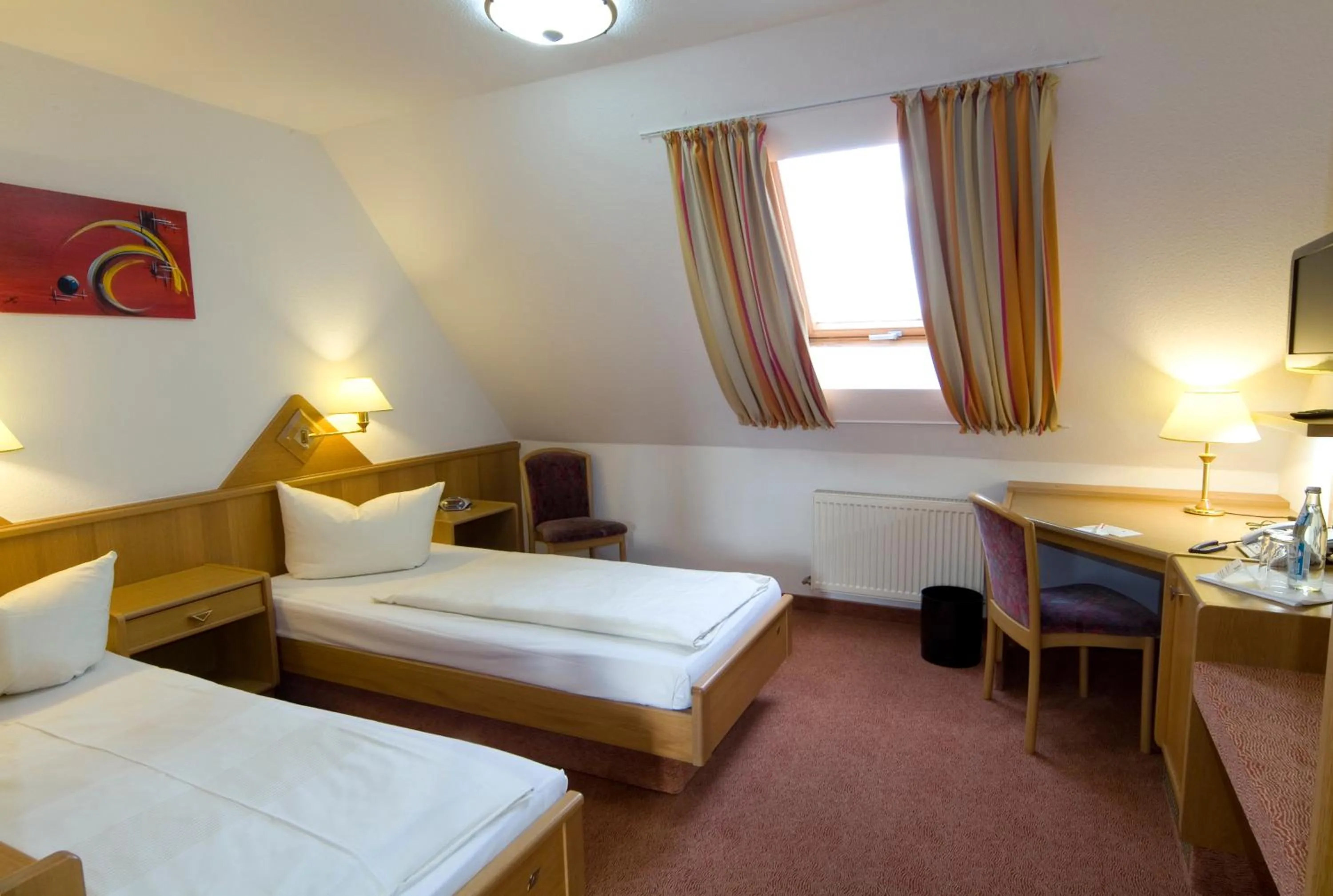 Bed in Hotel Sonneck