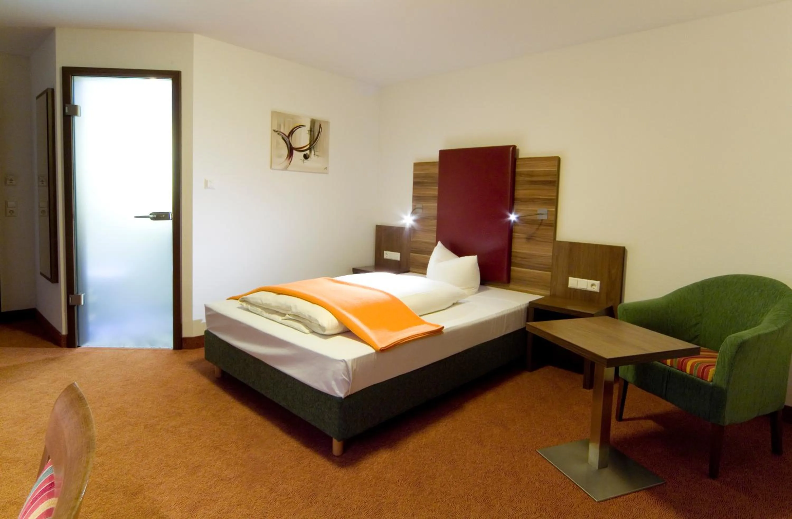 Bed in Hotel Sonneck