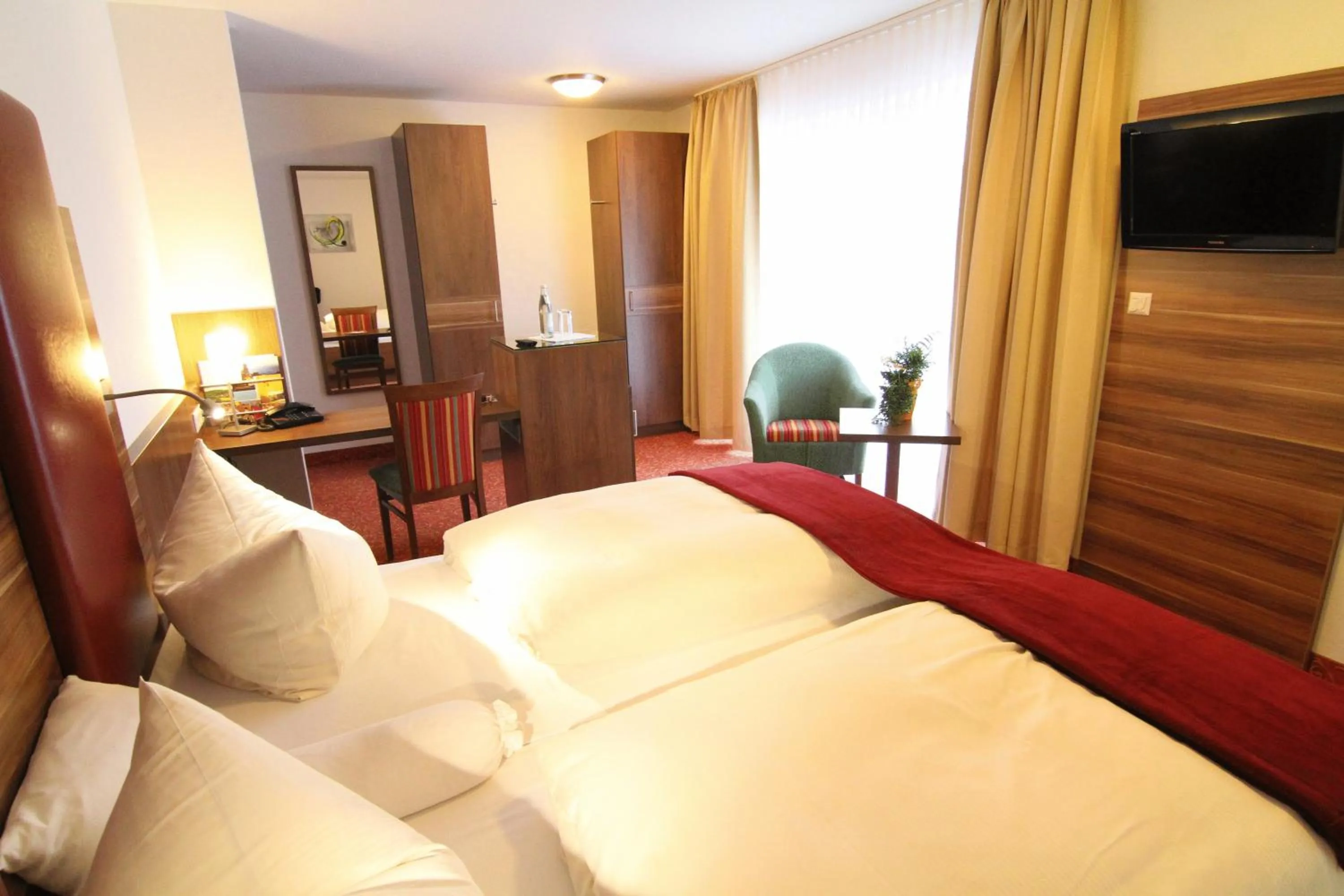 Bed in Hotel Sonneck