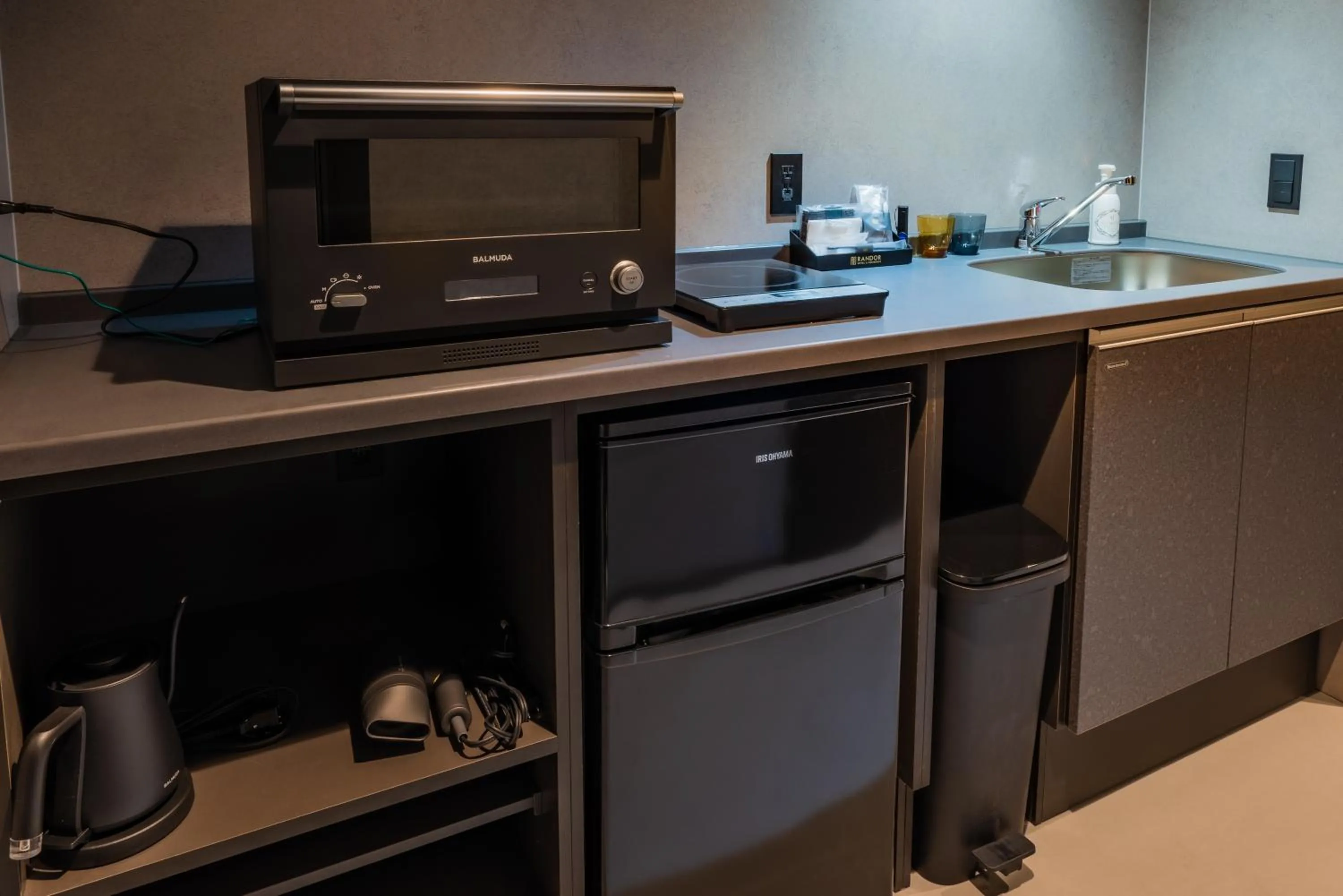 Kitchen or kitchenette in Randor Hotel Namba Osaka Suites