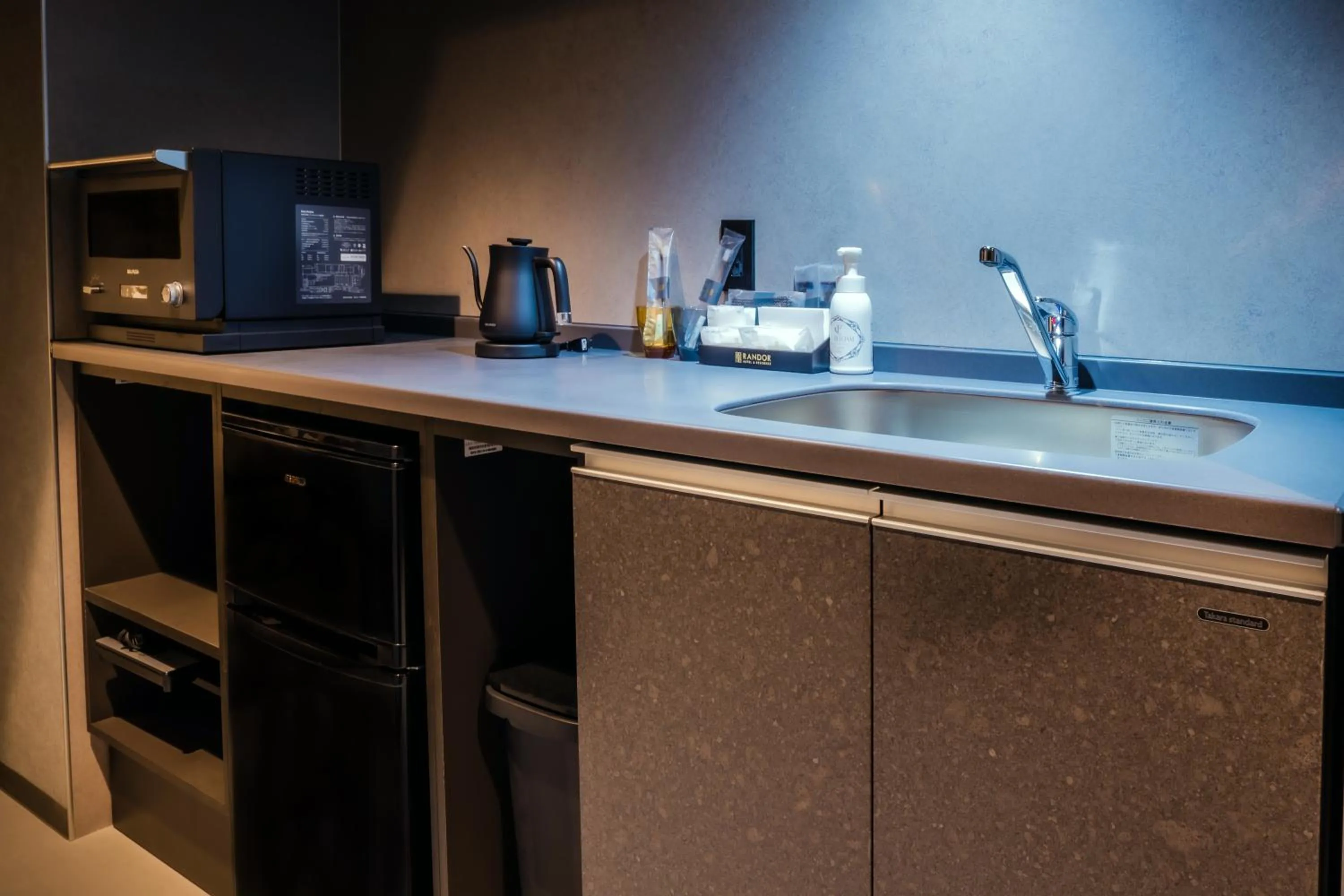 Kitchen or kitchenette in Randor Hotel Namba Osaka Suites