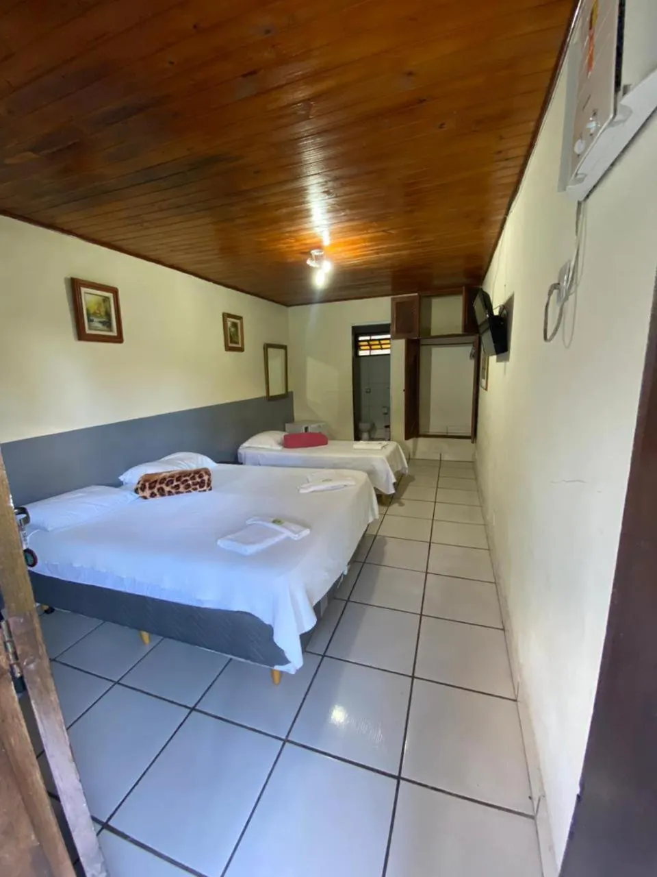 Bed in Pousada Thamalu