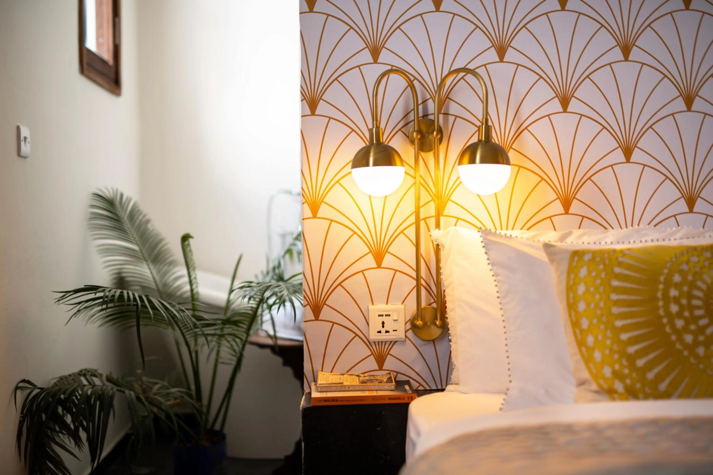 Bed in Upendo House Hotel Zanzibar