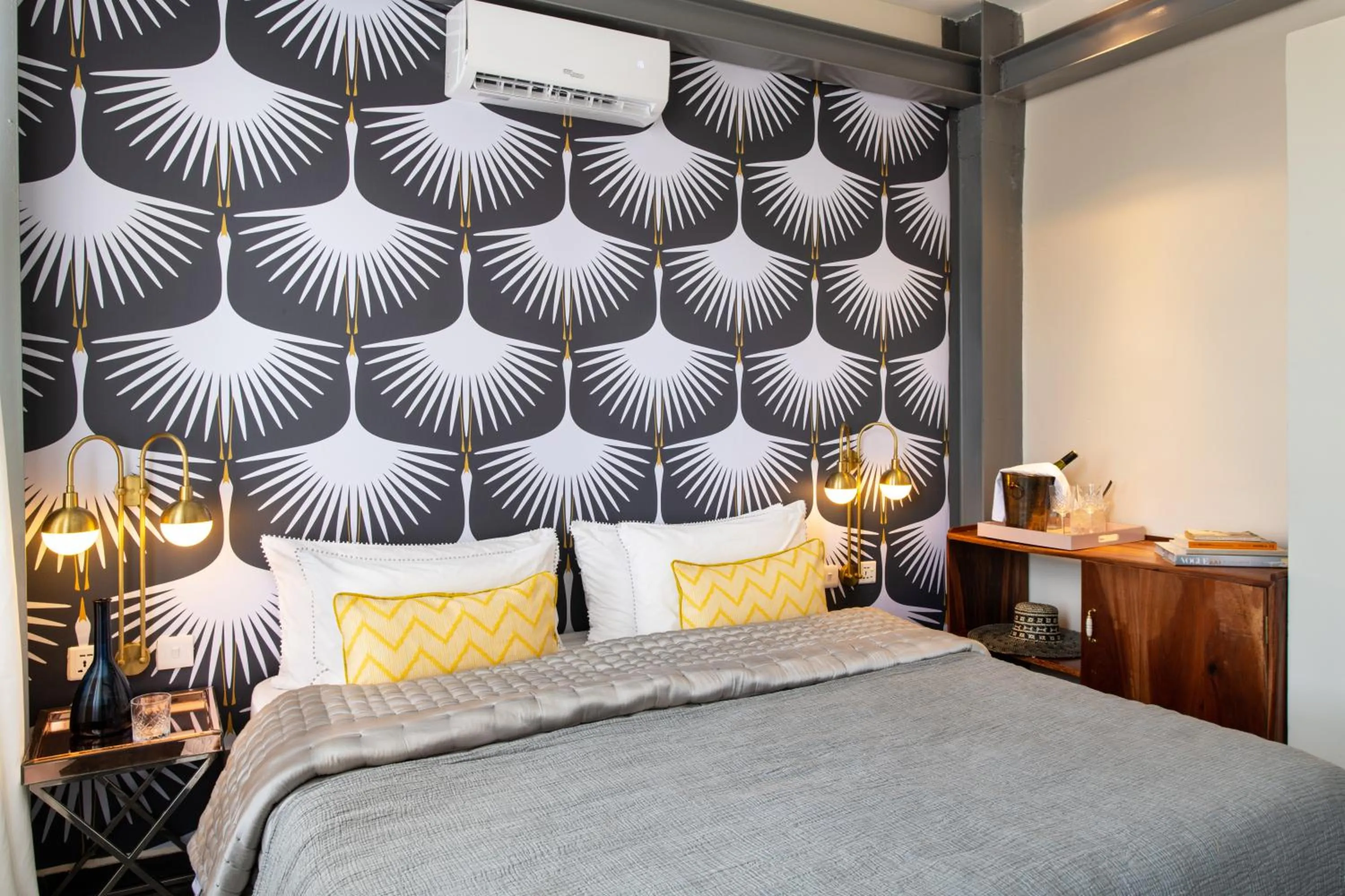 Bed in Upendo House Hotel Zanzibar