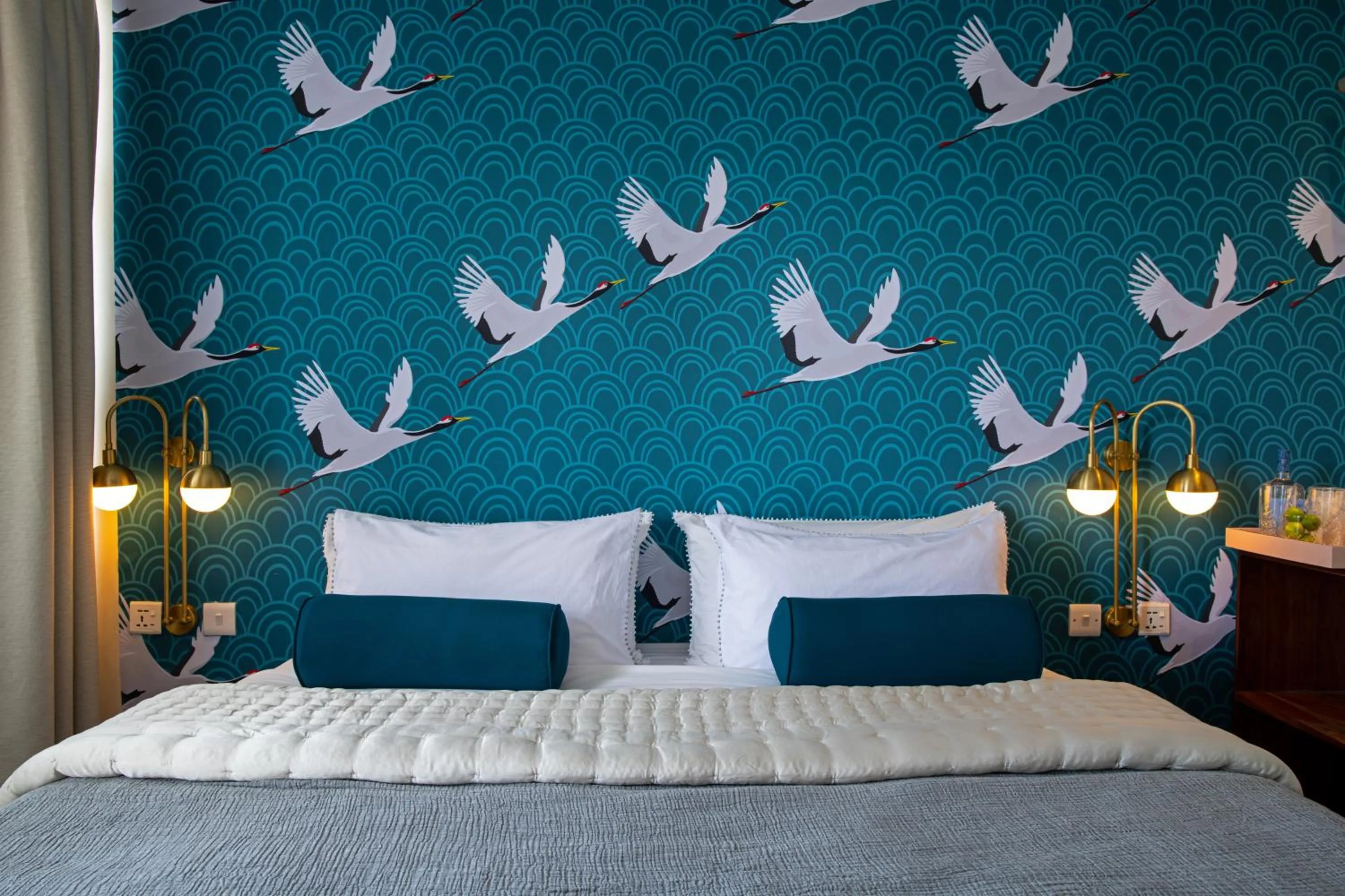 Bed in Upendo House Hotel Zanzibar