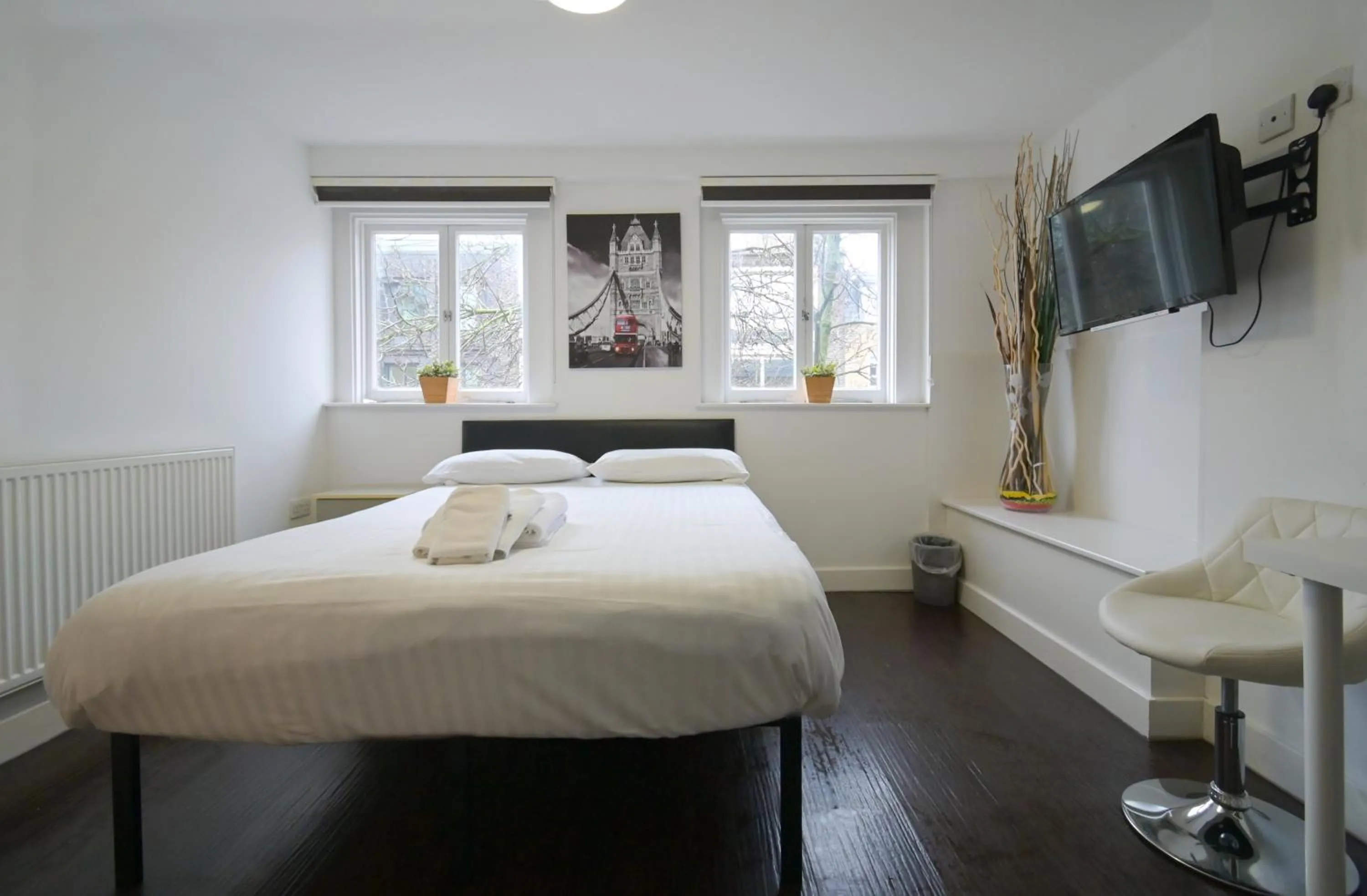 Bed in Charlotte Street Rooms by News Hotel