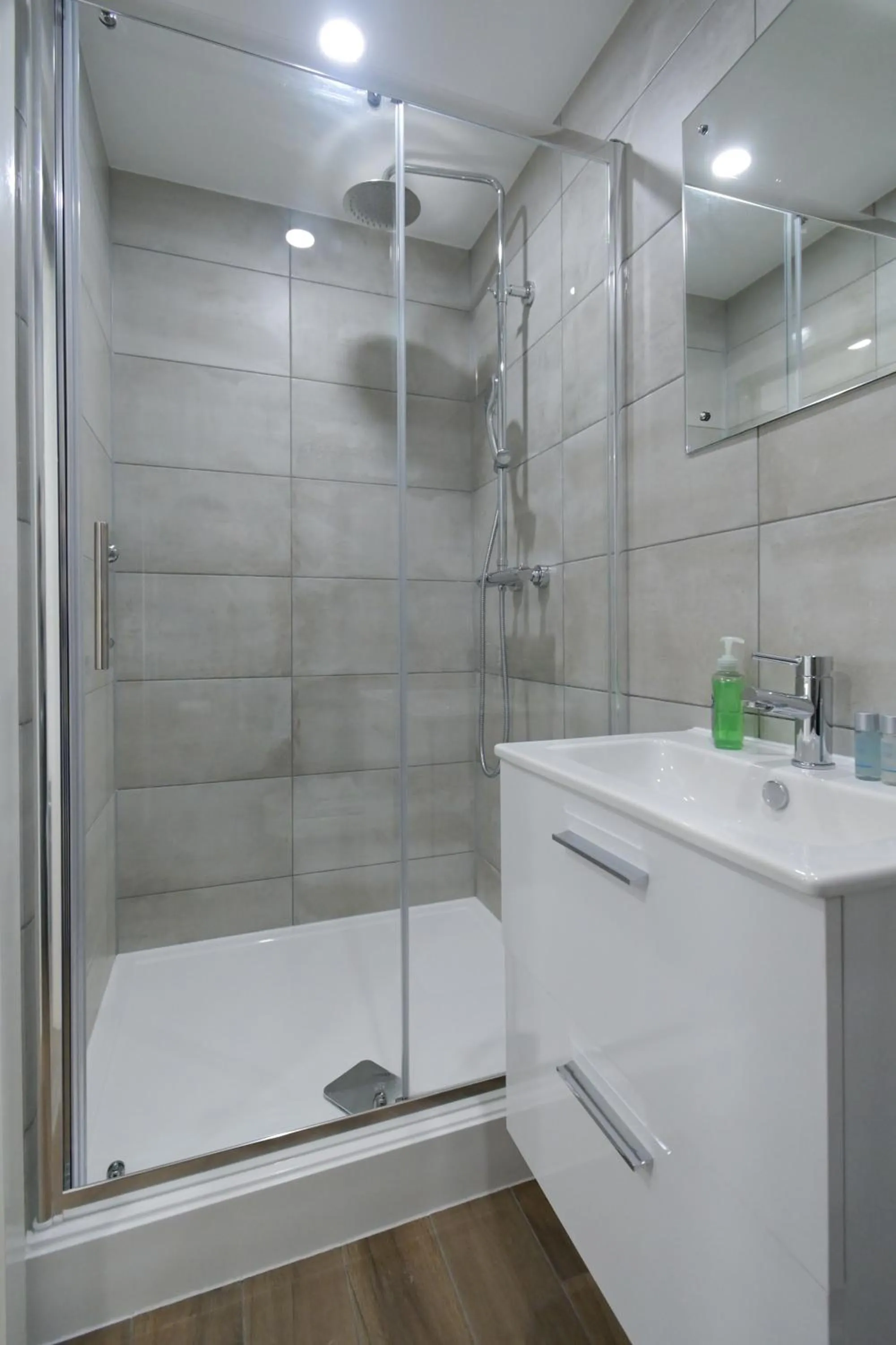 Shower in Charlotte Street Rooms by News Hotel