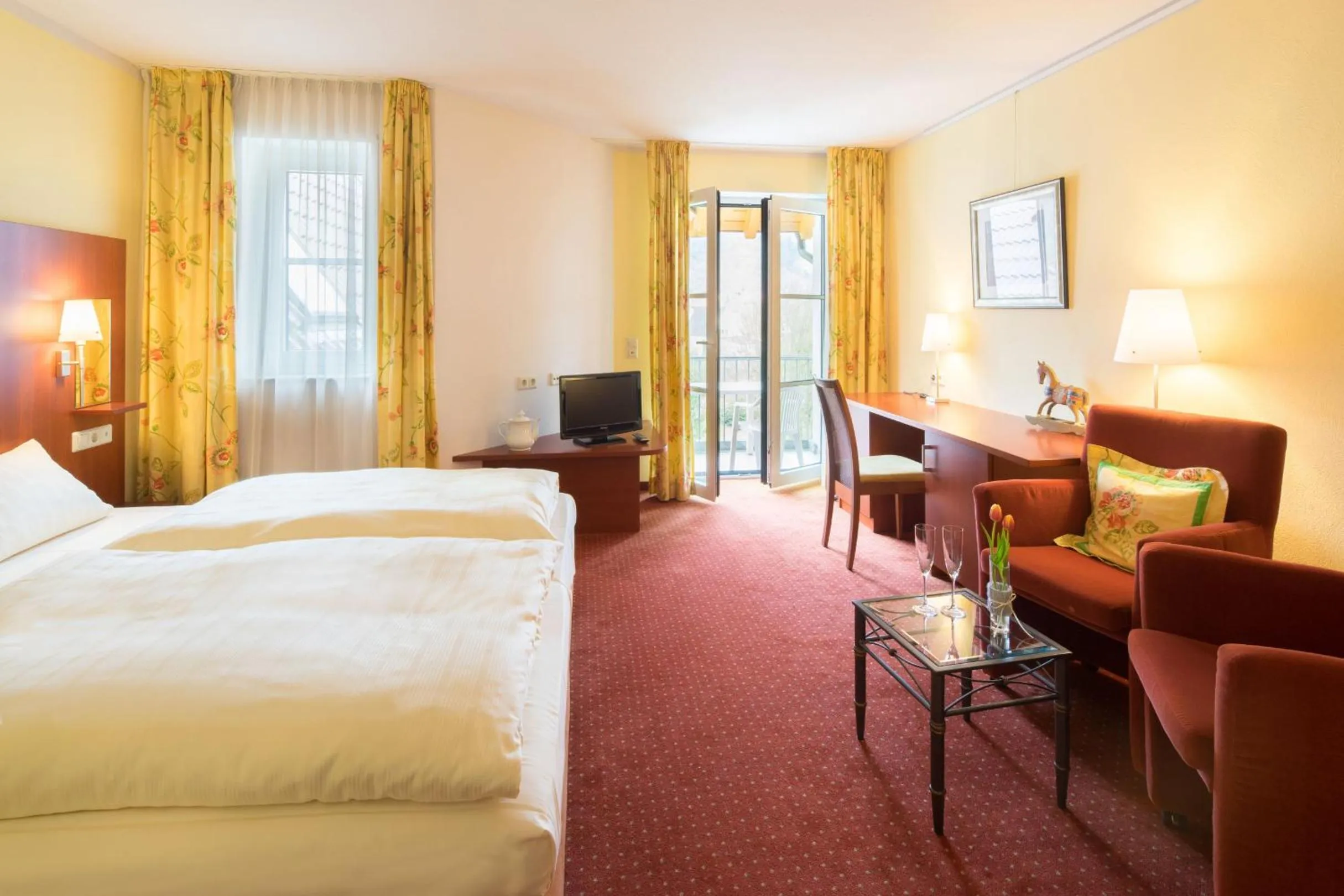 Bed in Waldhotel Felsentor