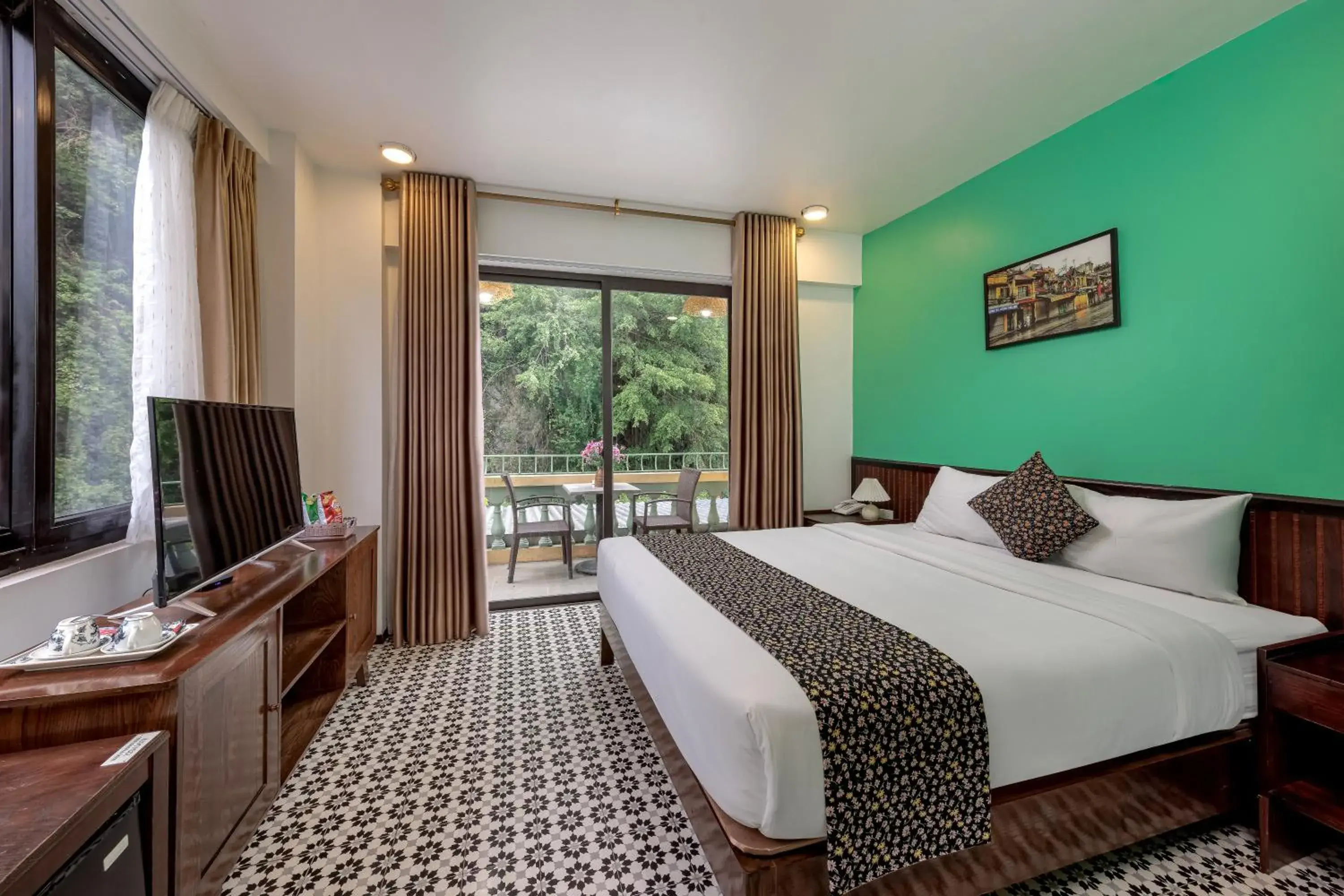 Double Room with Pool View in Tam Coc Lion Kings Hotel & Resort Ninh Binh Double Room with Pool View in Tam Coc Lion Kings Hotel & Resort Ninh Binh