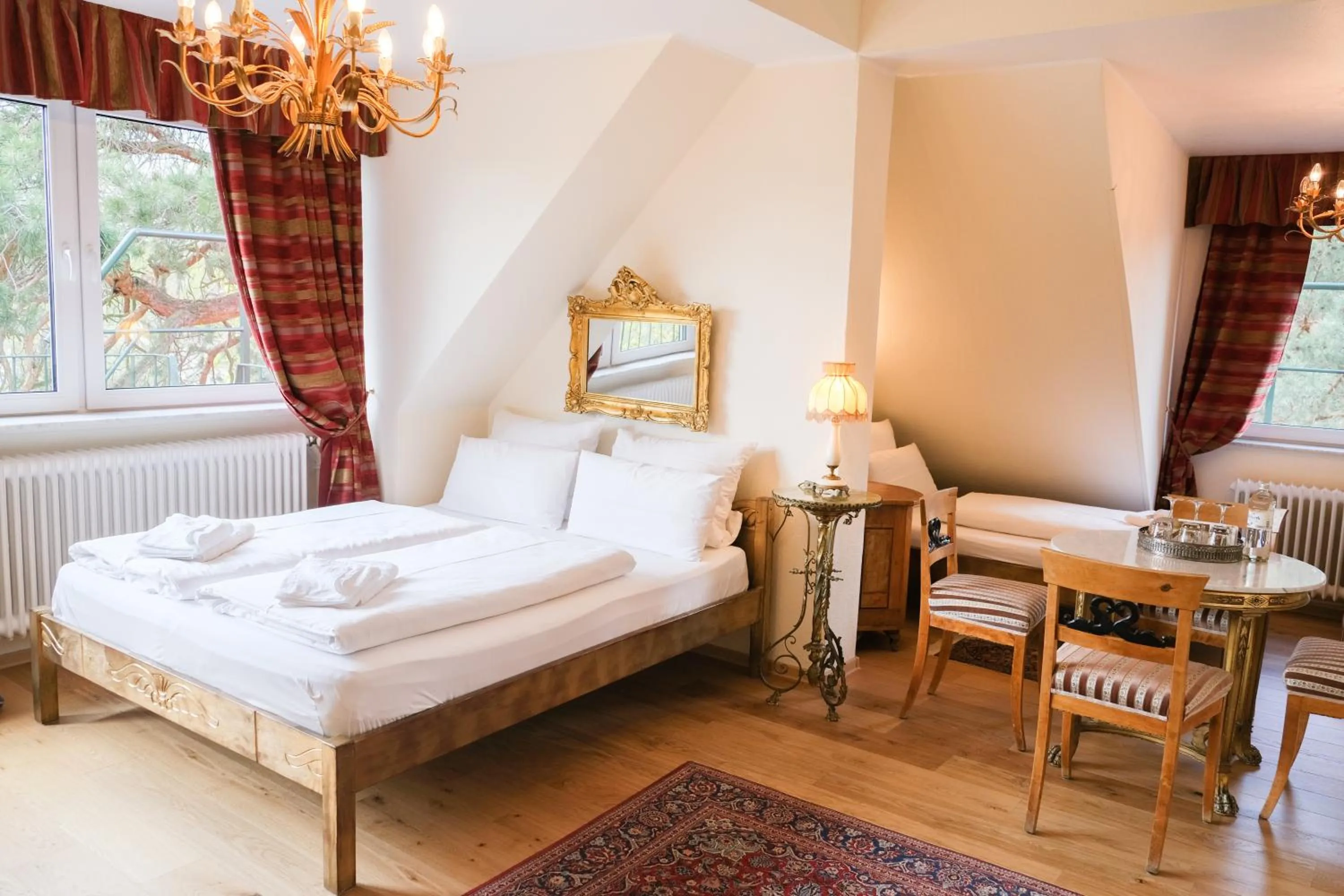 Bed in Hotel Rotdorn