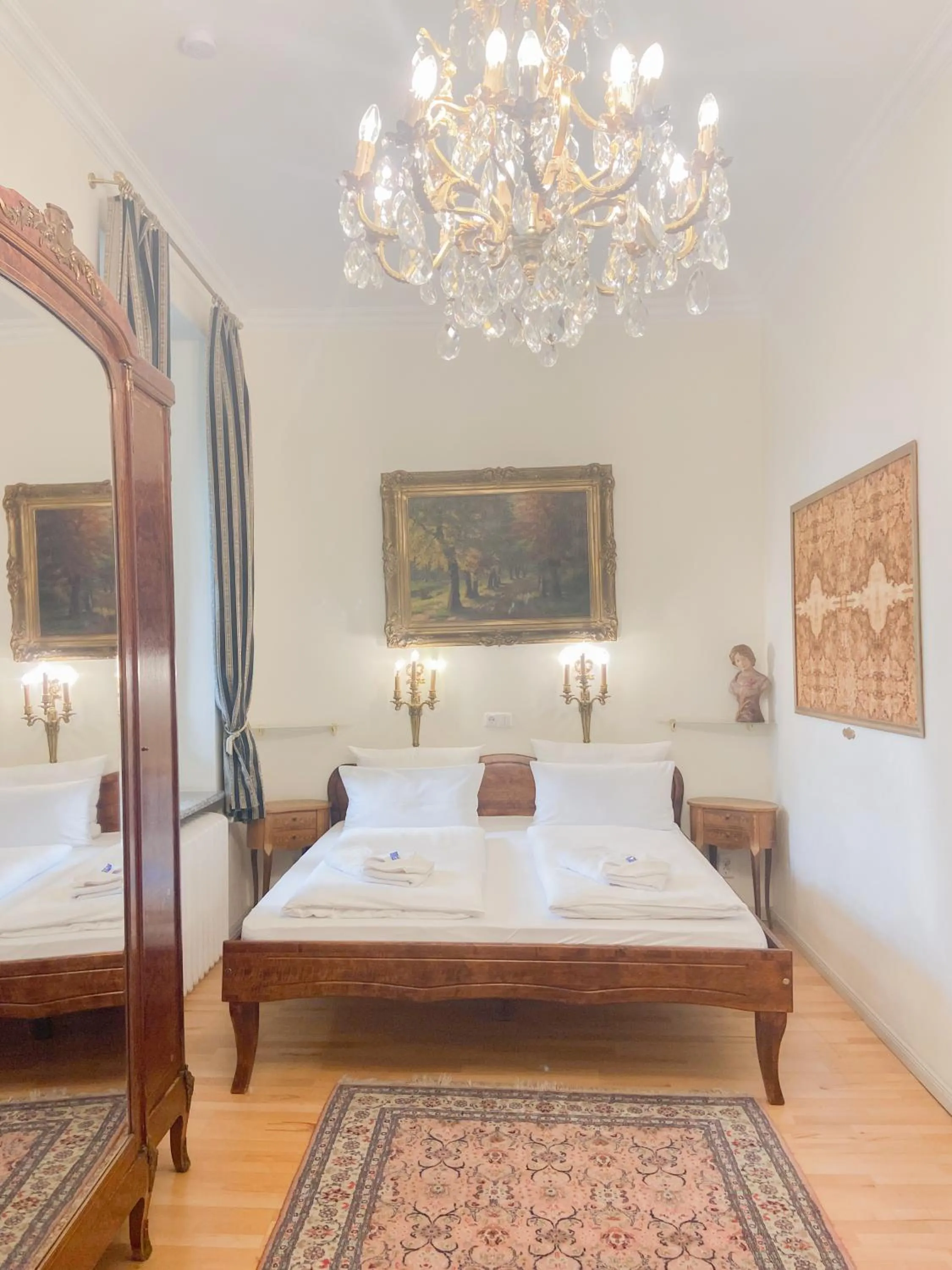 Bed in Hotel Rotdorn