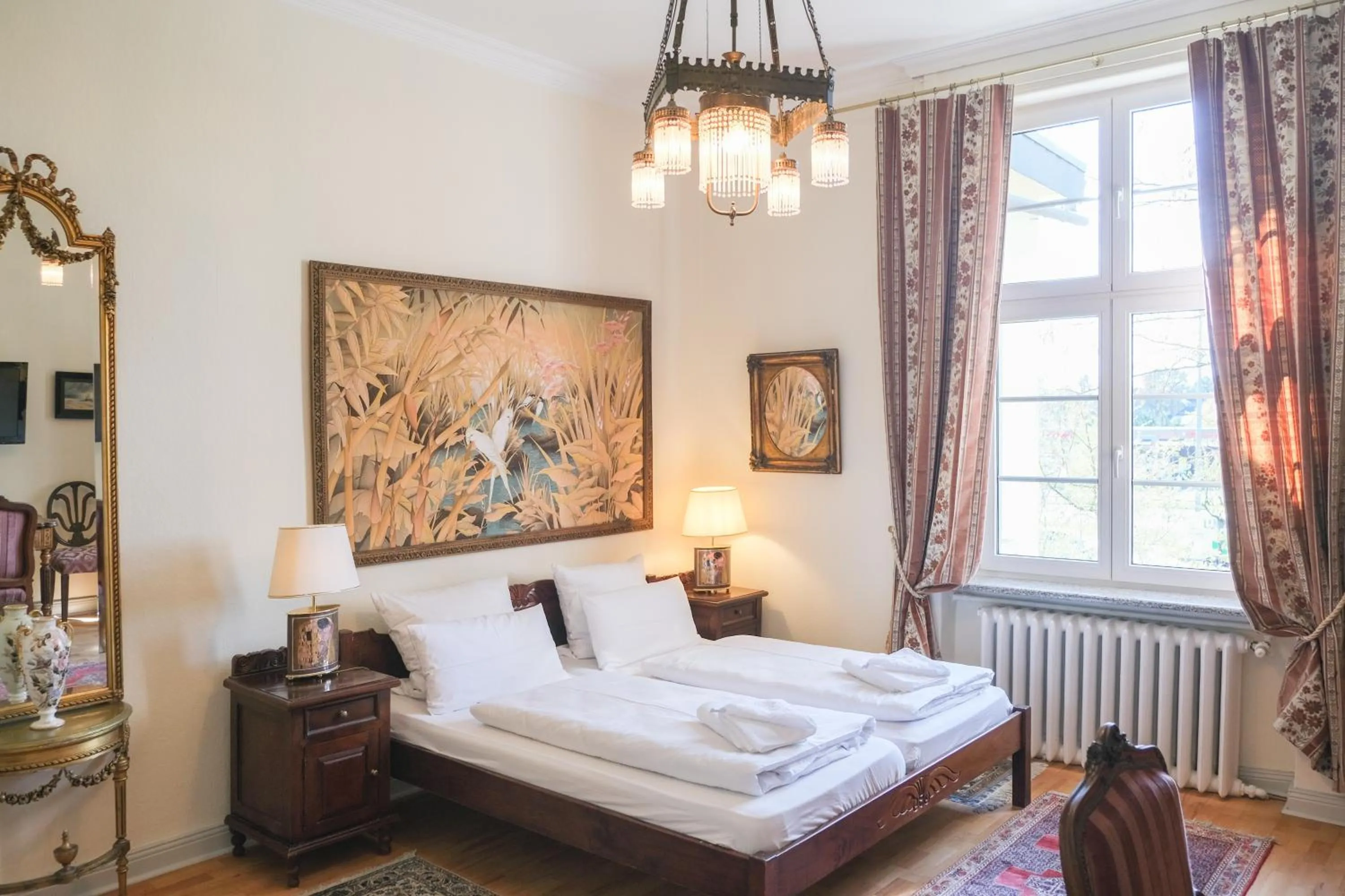 Bed in Hotel Rotdorn