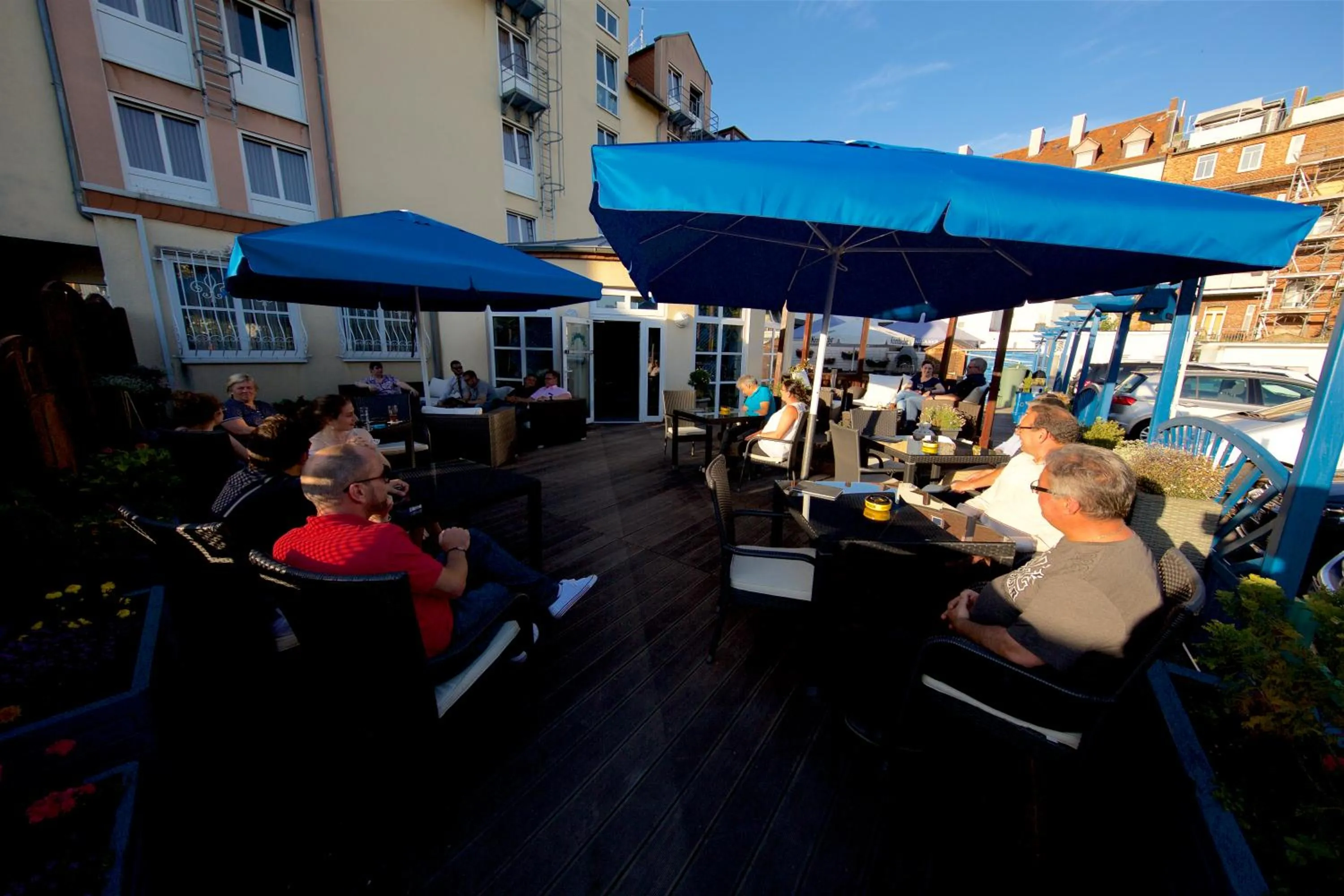 Patio in Hotel Chassalla