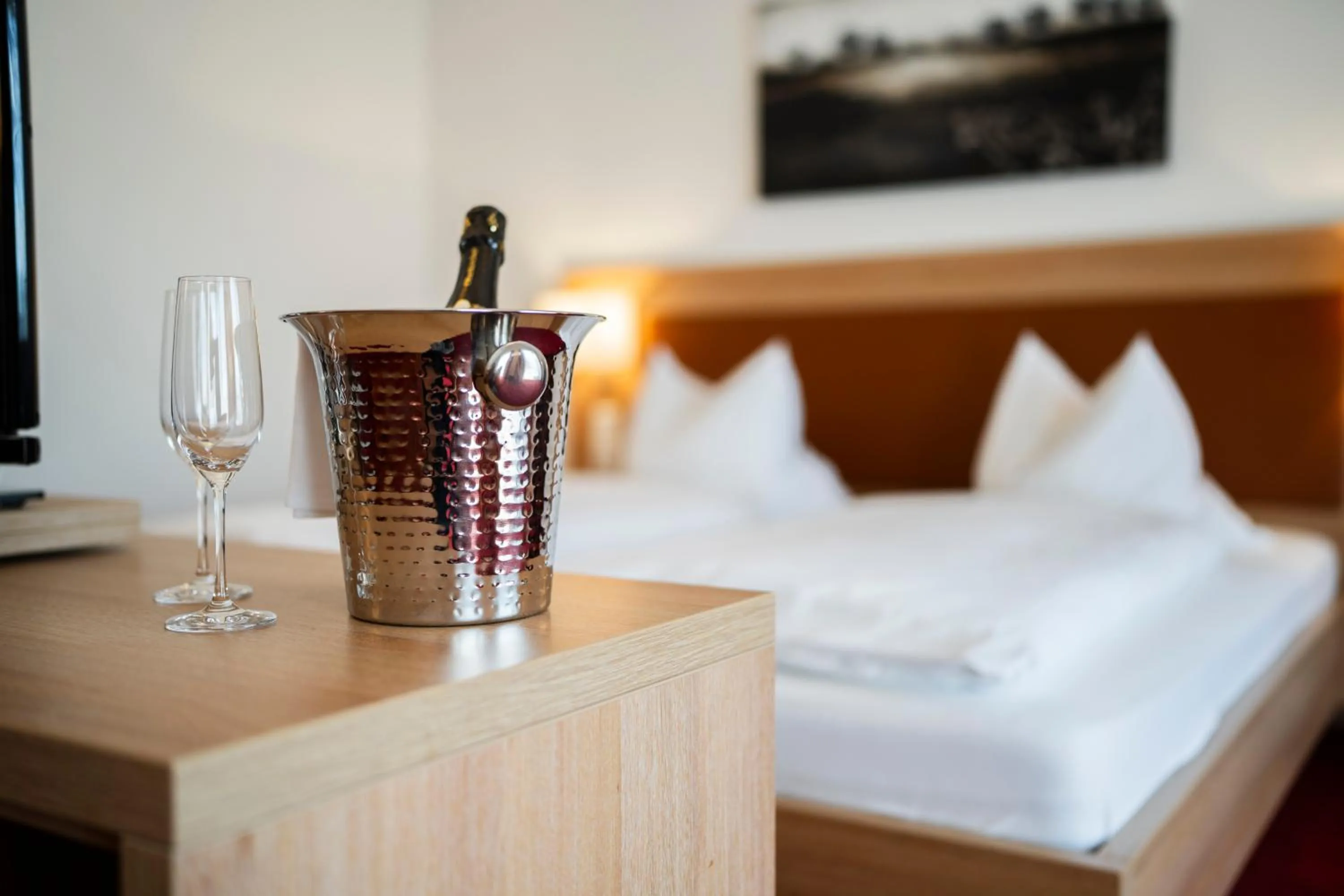 Bed in Hotel-Gasthof Rose