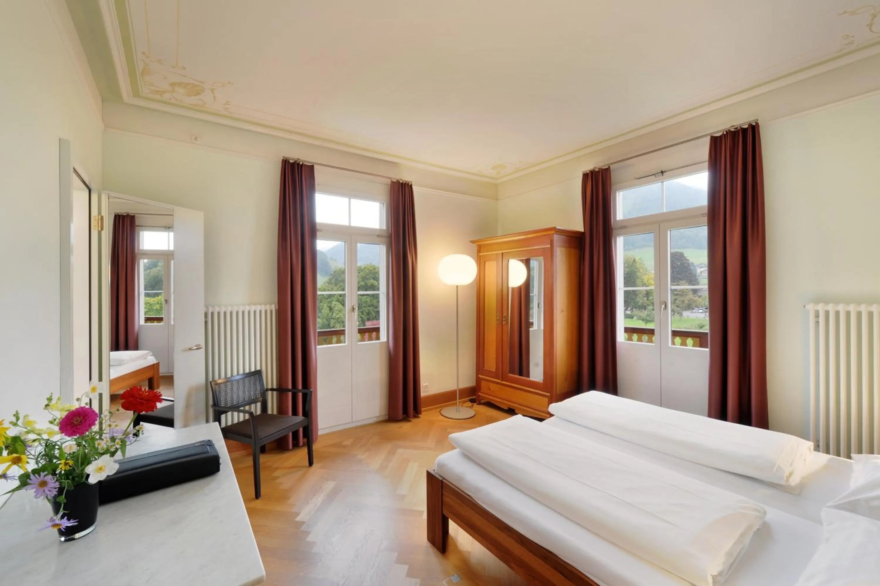 Photo of the whole room, Bed in Jugendstilhotel Paxmontana
