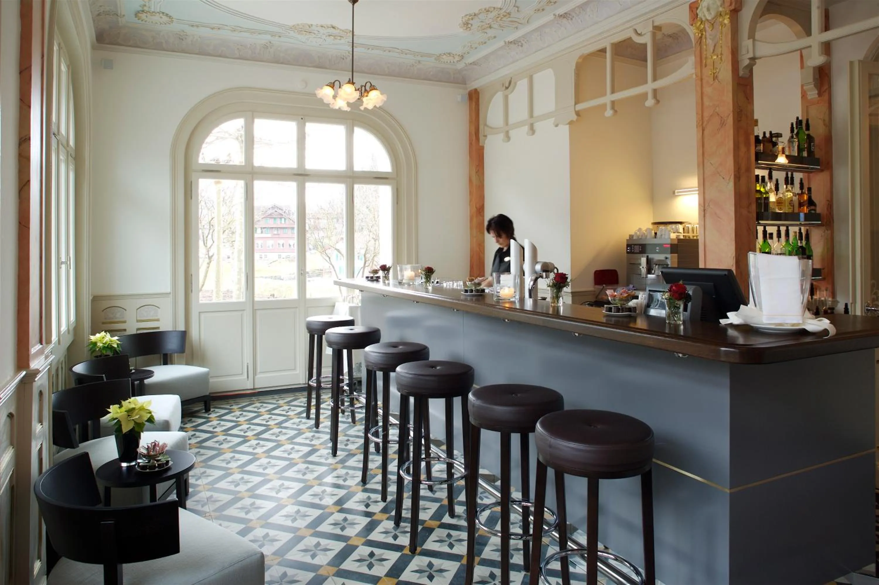 Lounge or bar in Jugendstilhotel Paxmontana