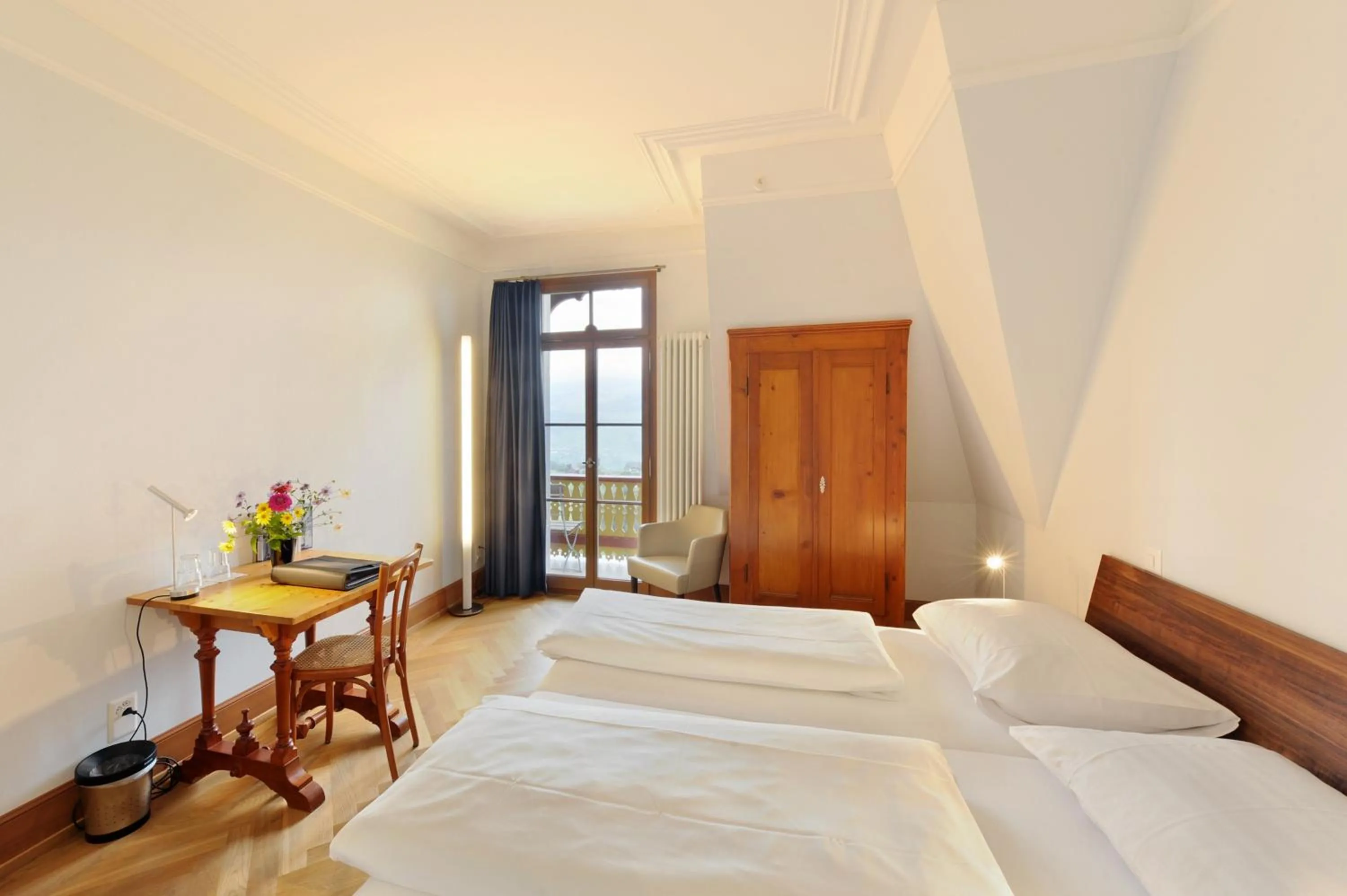 Photo of the whole room, Bed in Jugendstilhotel Paxmontana