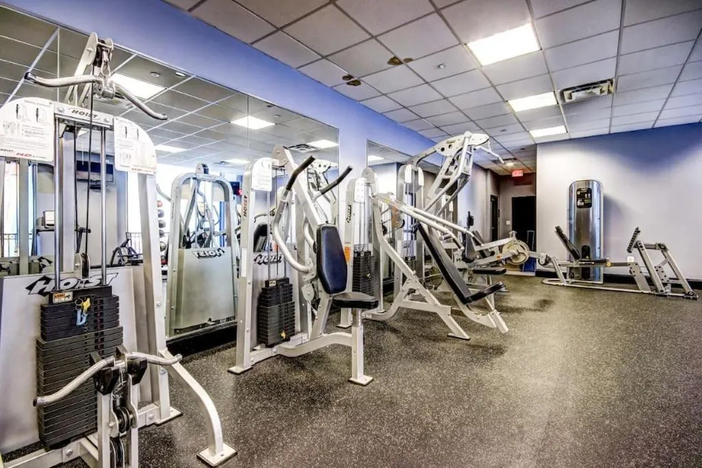 Fitness centre/facilities in Harbor apartments Free indoor Parking