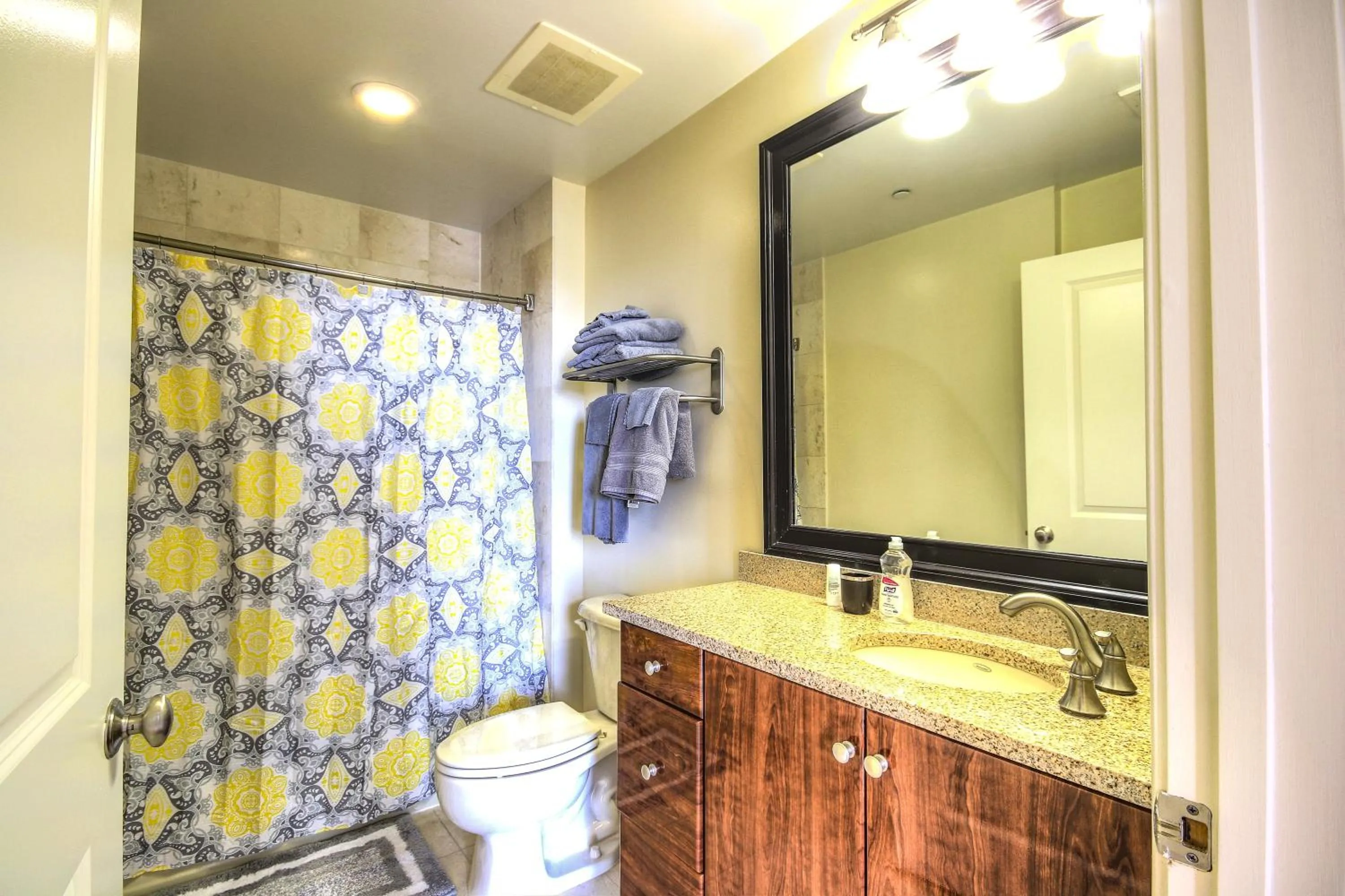 Shower in Harbor apartments Free indoor Parking