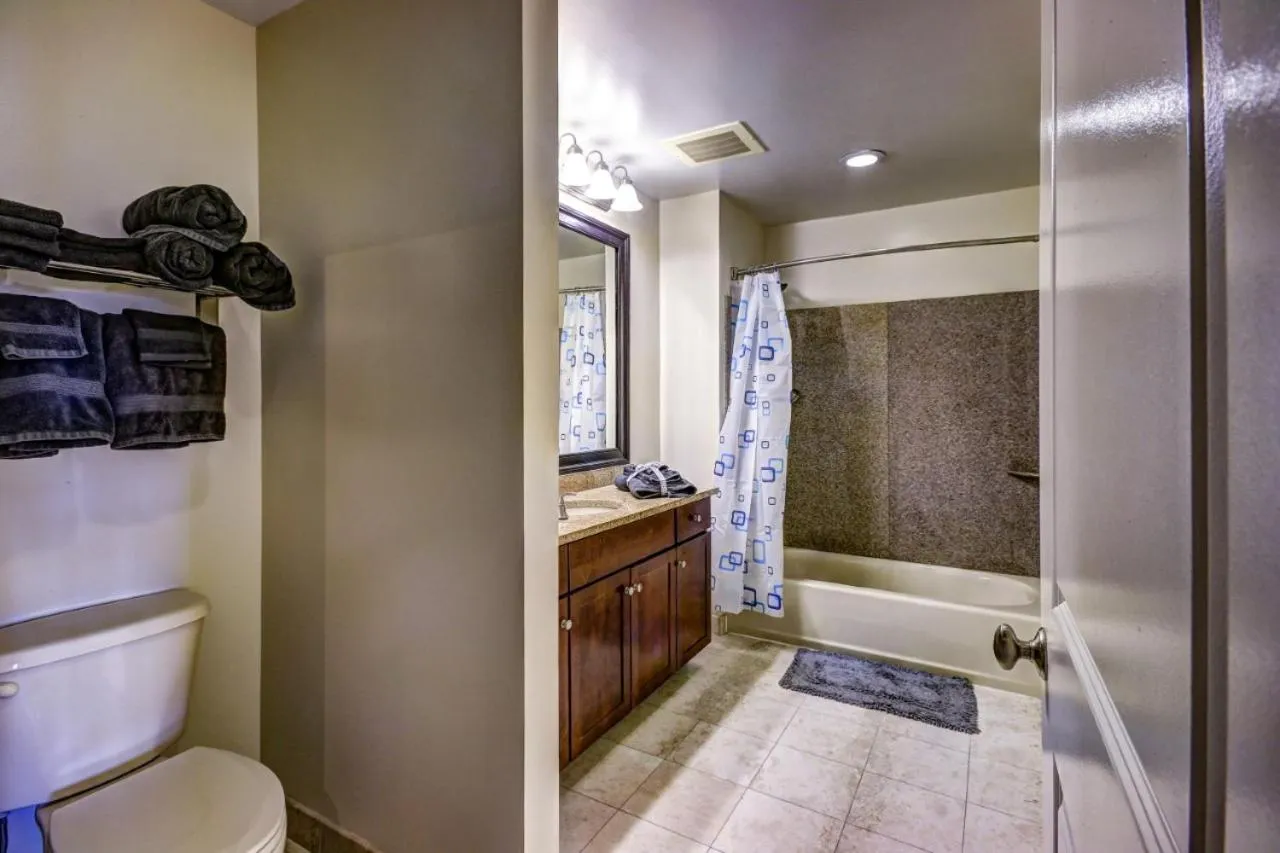 Shower in Harbor apartments Free indoor Parking