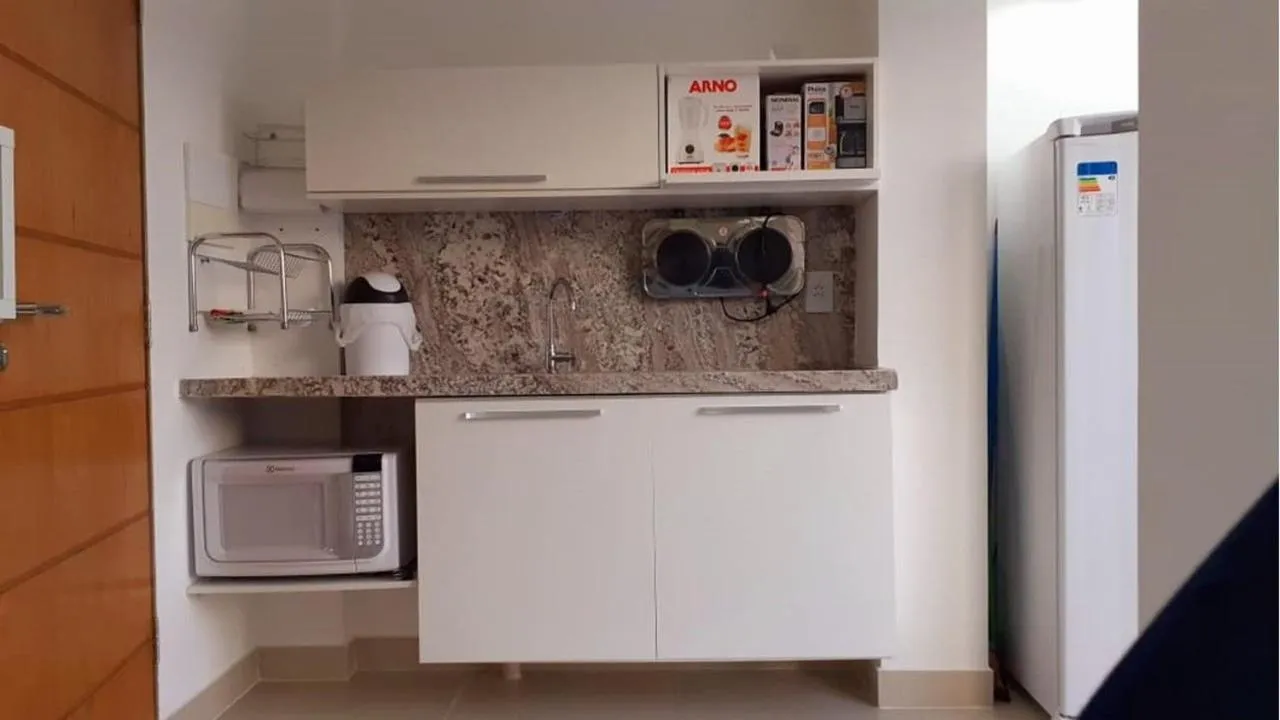 Kitchen or kitchenette in Gold Flat - Miramar Hospedagens