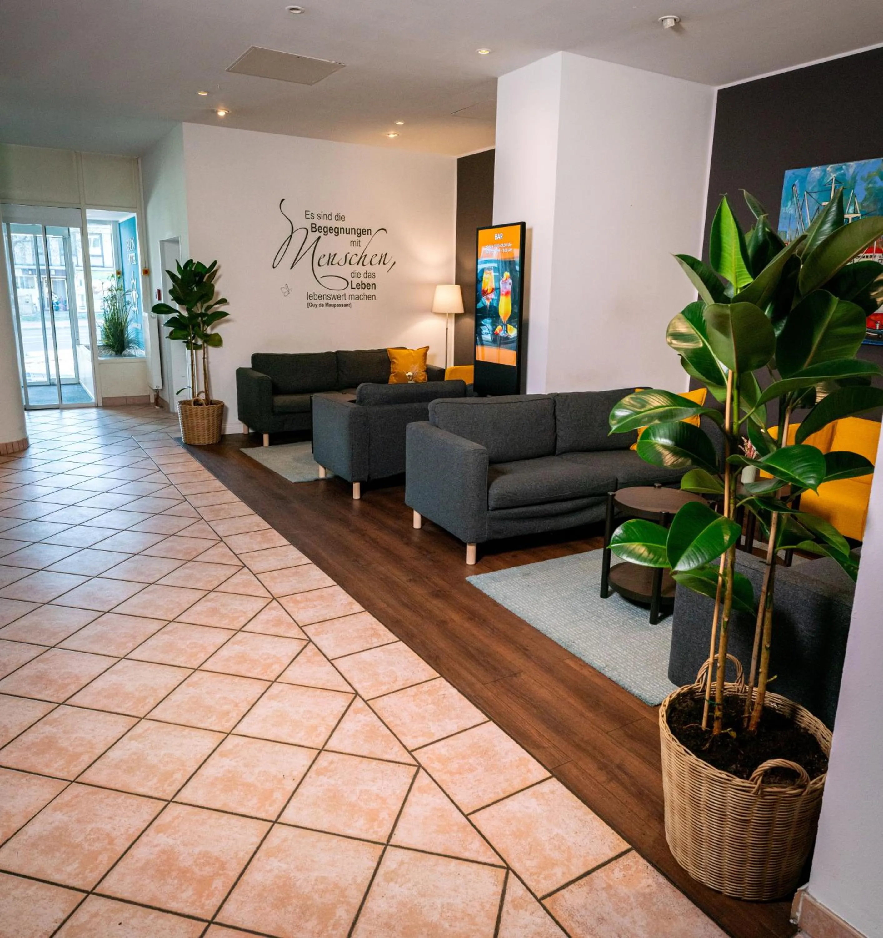 Seating area in Egon Hotel Hamburg City