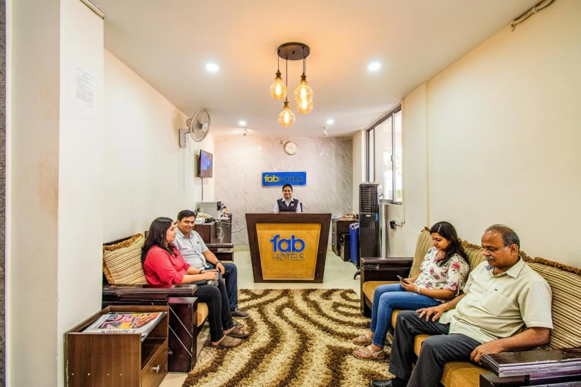 Lobby or reception in FabHotel Pride Inn - Nr TCS Deccan Park, Hitech City