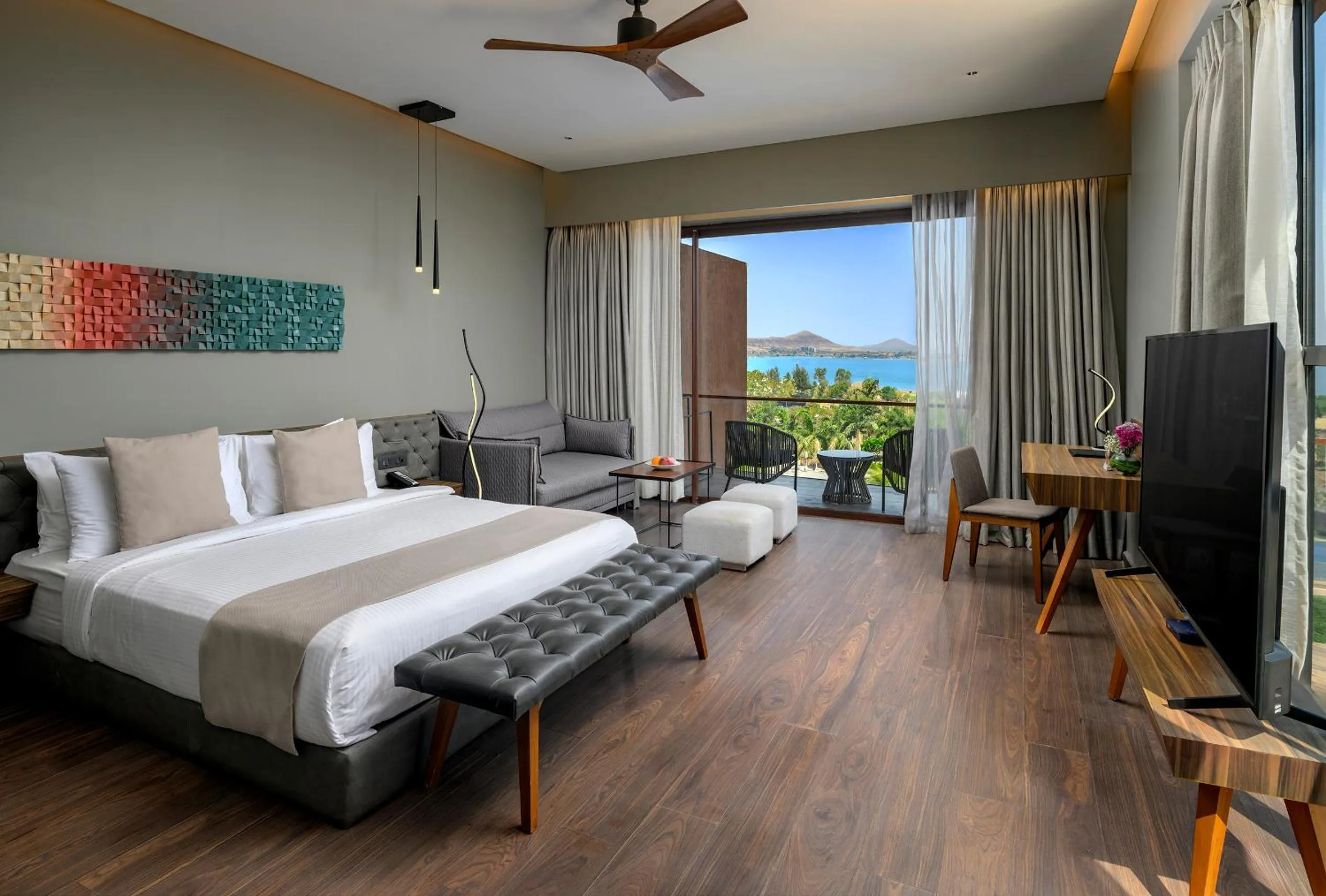 Bed in Aria Resort & Spa