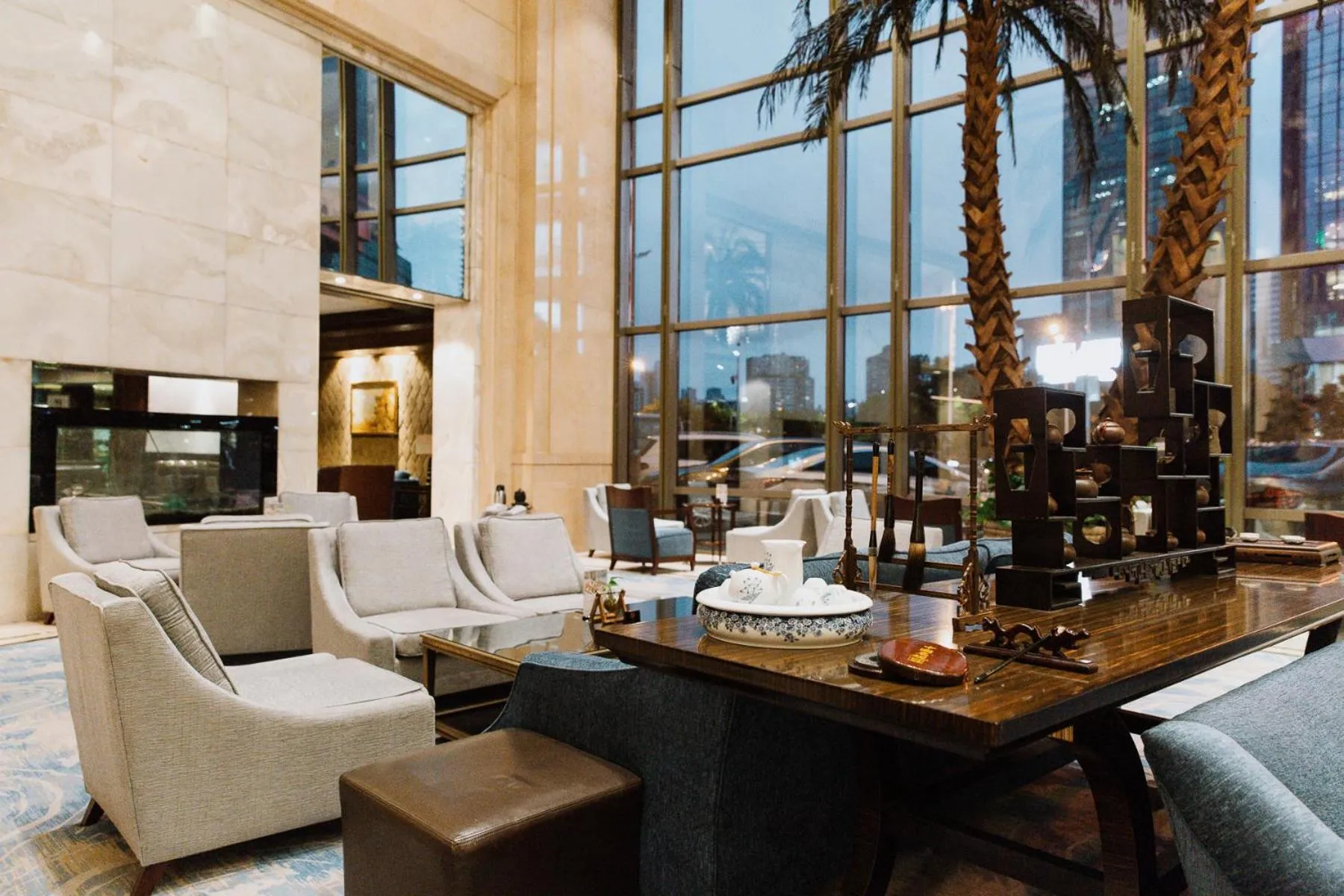 Seating area in Wuhan Jin Jiang International Hotel