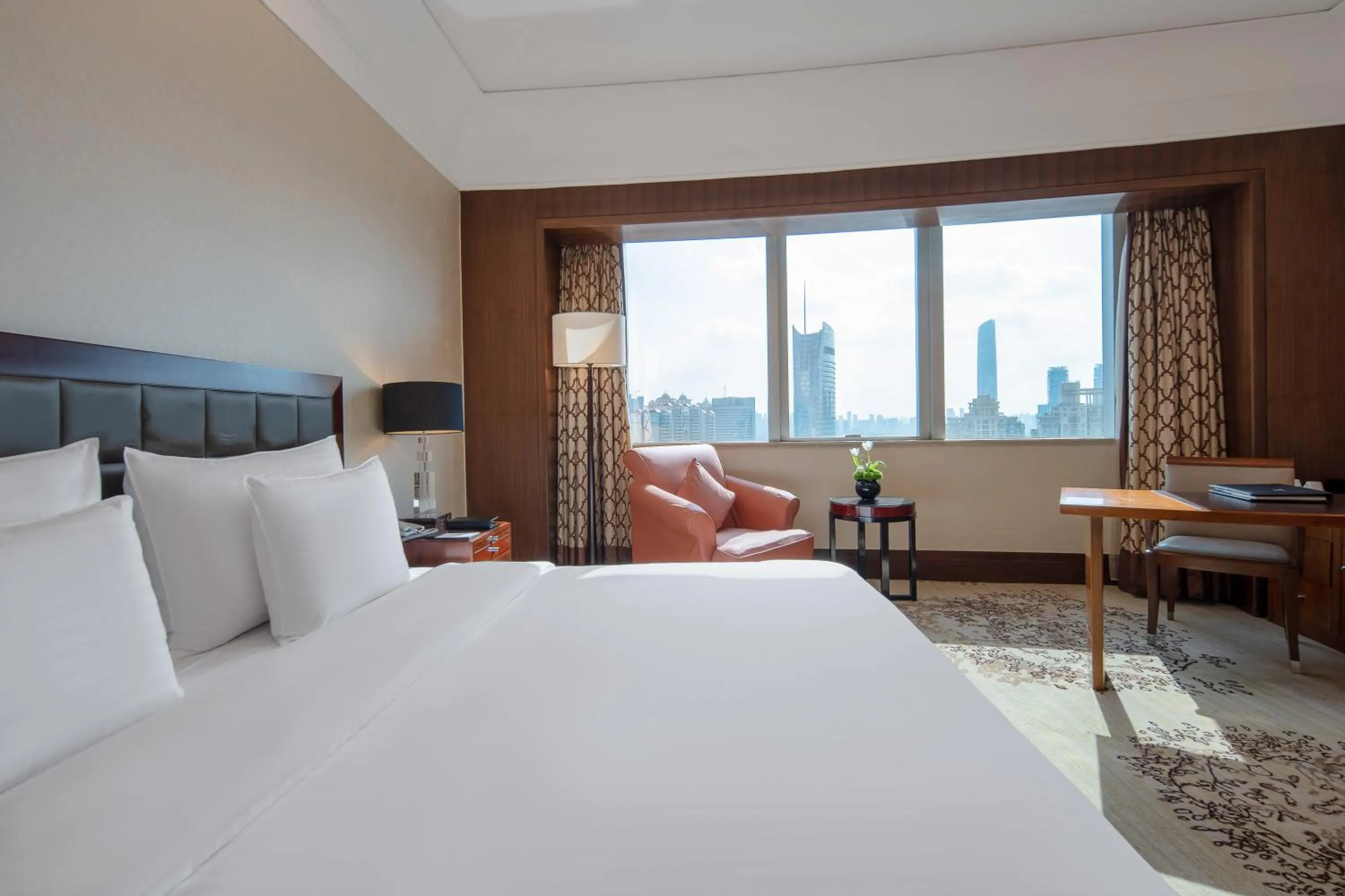 Bed in Wuhan Jin Jiang International Hotel