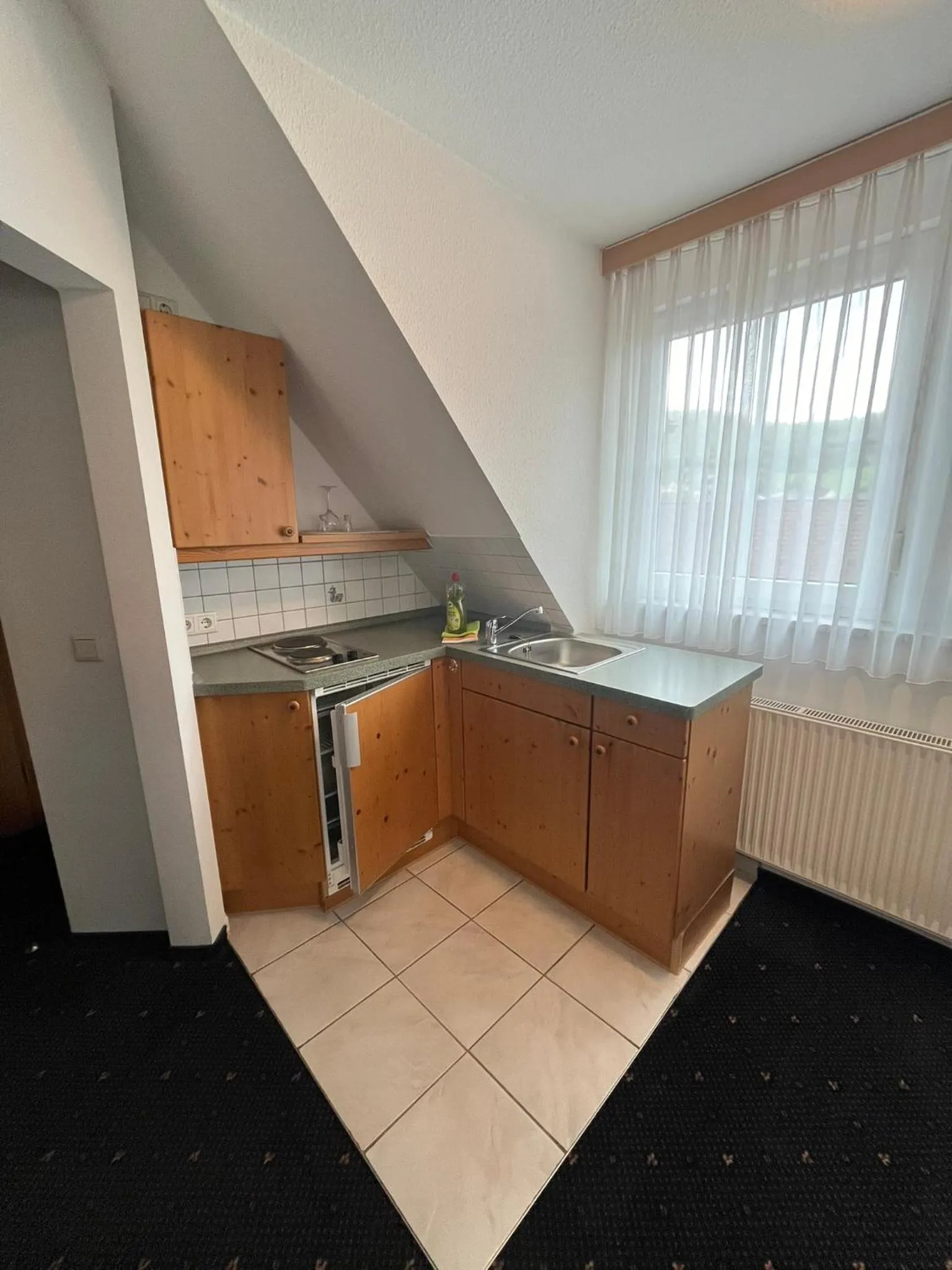 Kitchen or kitchenette in Hotel-Landpension Postwirt