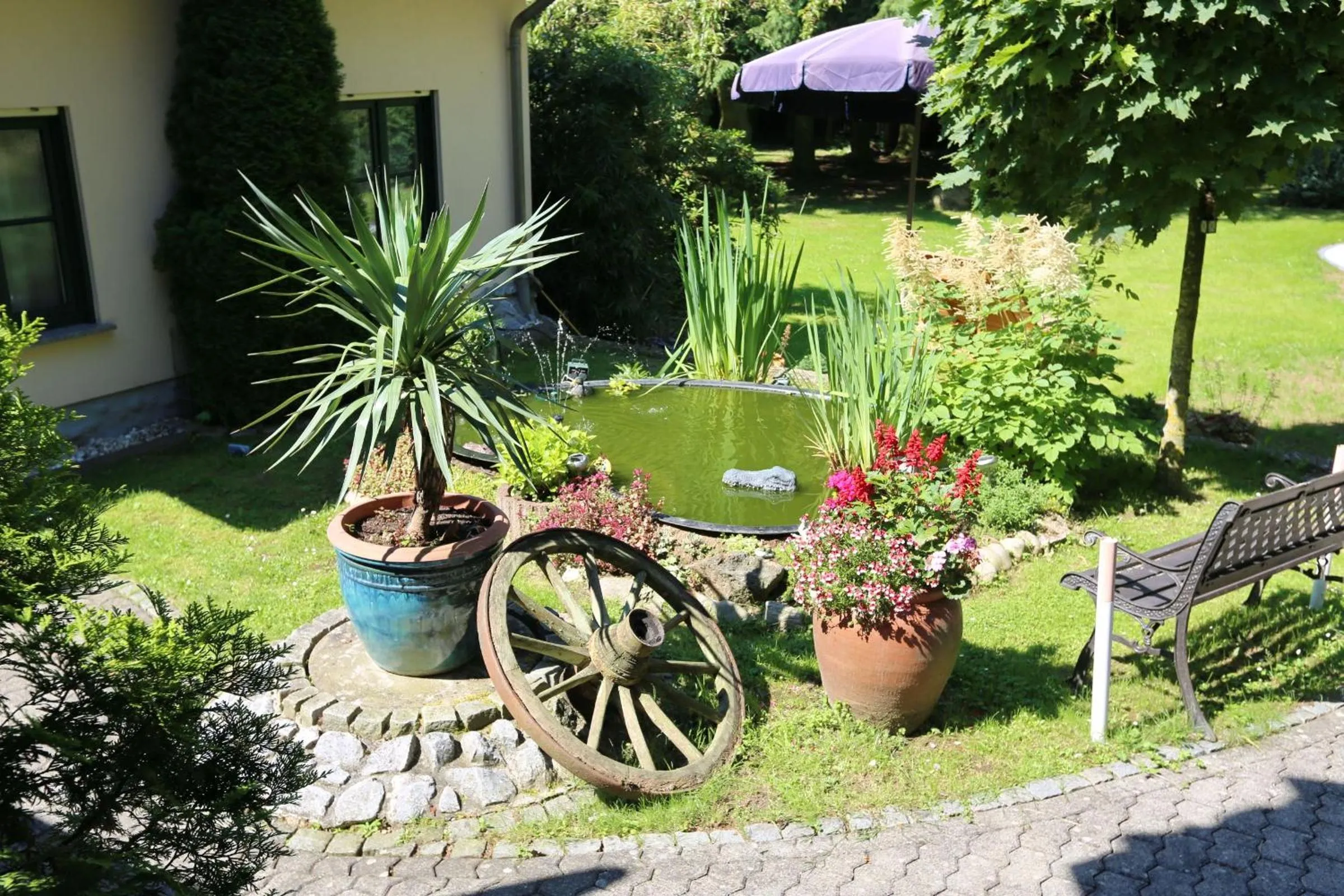 Garden in Landhotel Villa Moritz garni