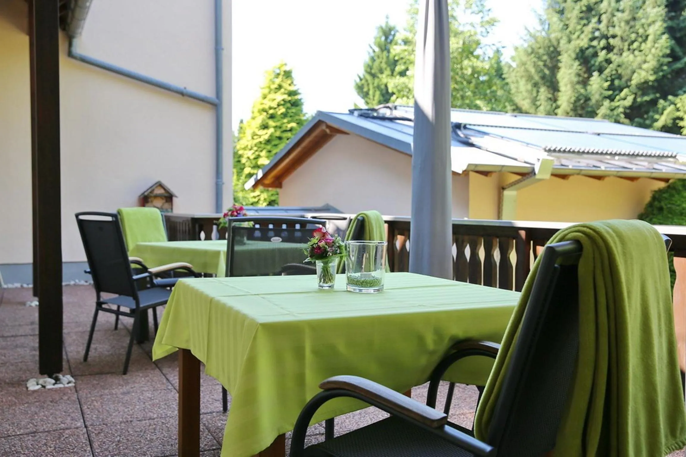 Garden in Landhotel Villa Moritz garni
