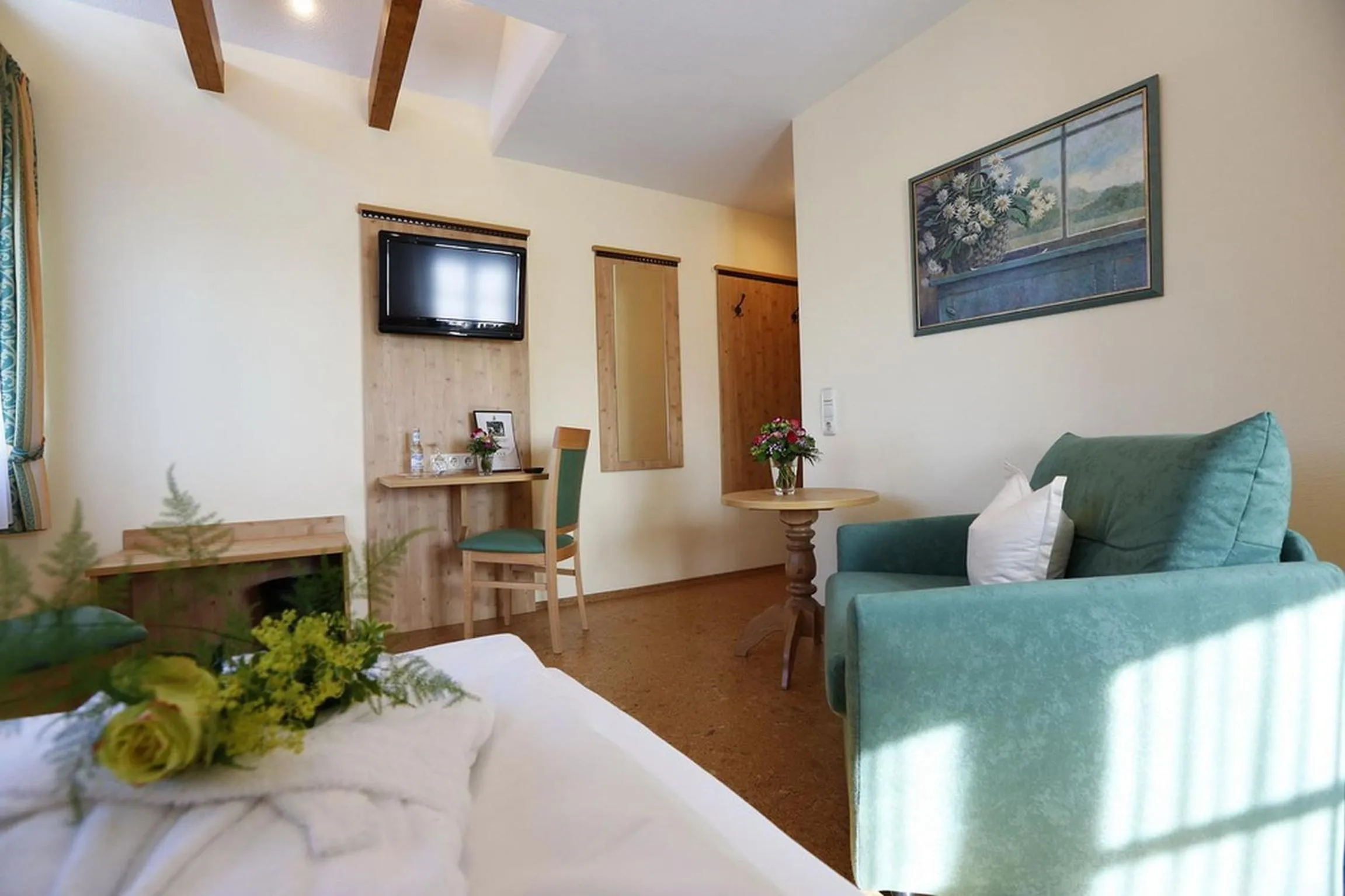 Natural landscape, Bed in Landhotel Villa Moritz garni