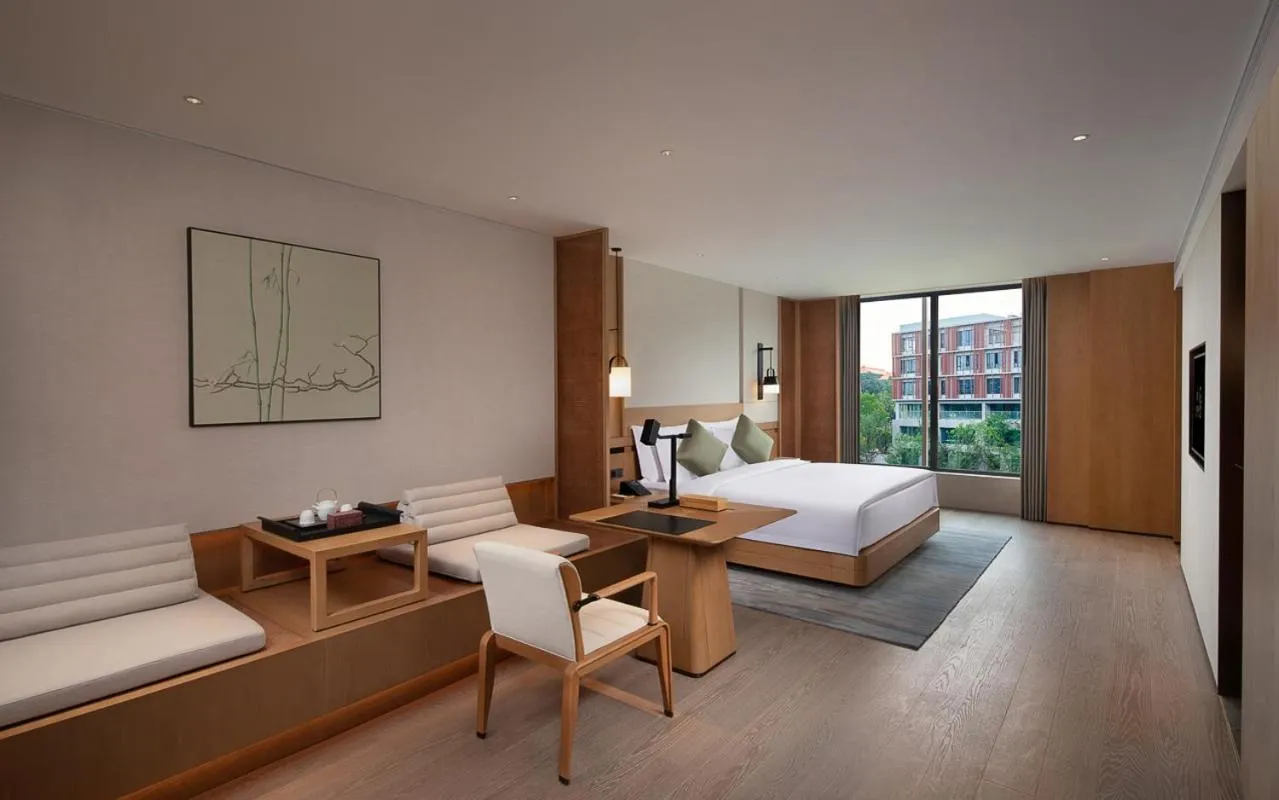 Bed in Grand WUJI Hotel, in The Unbound Collection by Hyatt