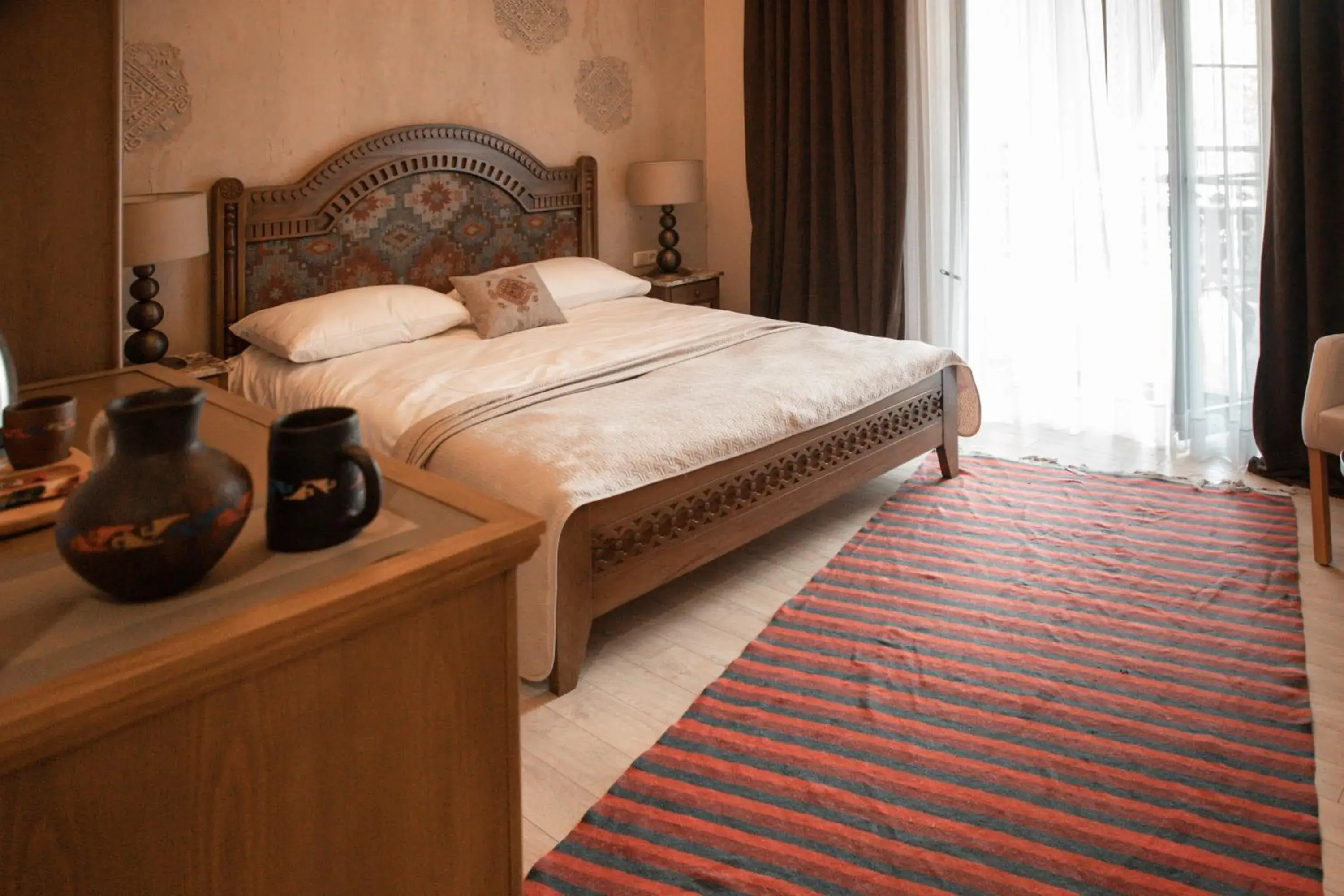 Deluxe Double Room with Balcony in Boutique ETHNO HOTEL Deluxe Double Room with Balcony in Boutique ETHNO HOTEL