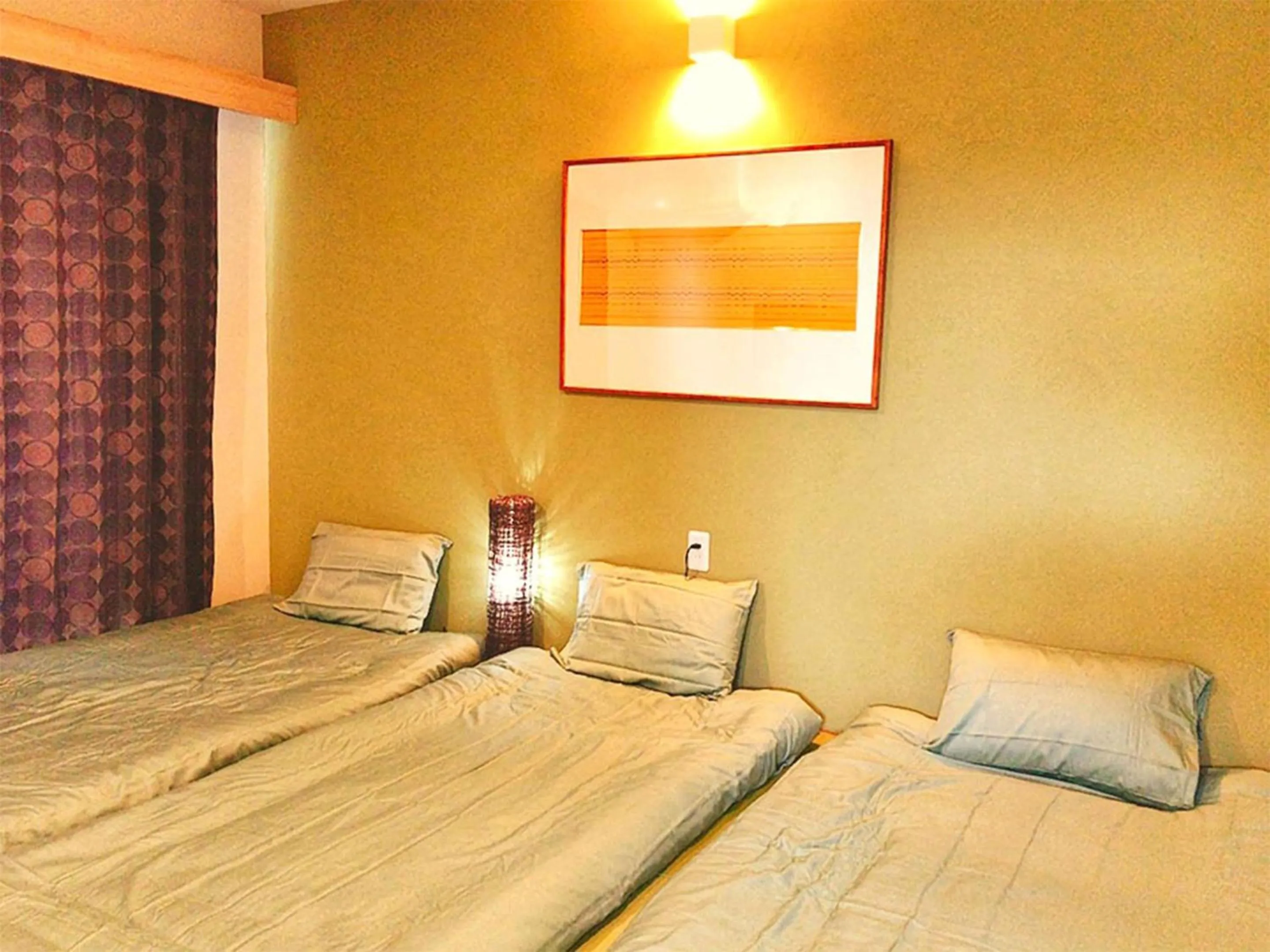 Bed in Room Biotop YOMITAN