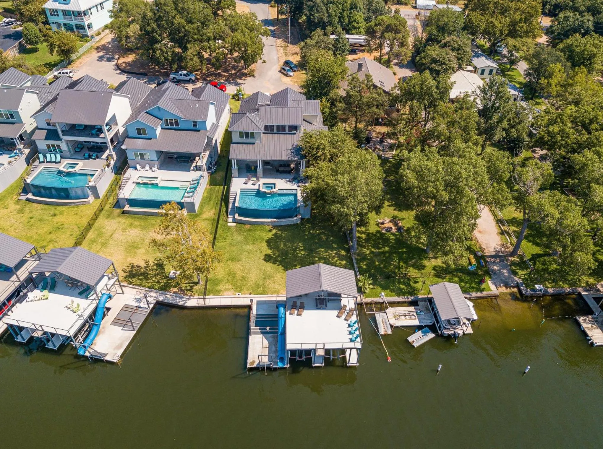 Luxury Lake LBJ House with Heated Swimming Pool and Spill Over Hot Tub and 2 Boat Slips