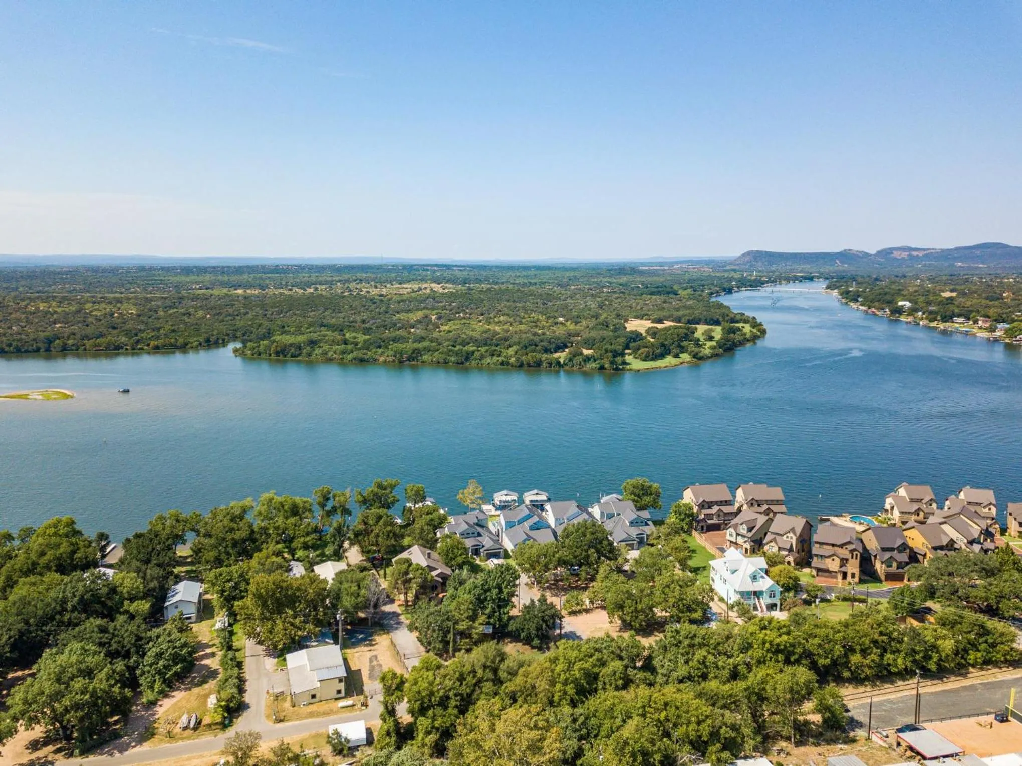 Luxury Lake LBJ House with Heated Swimming Pool and Spill Over Hot Tub and 2 Boat Slips