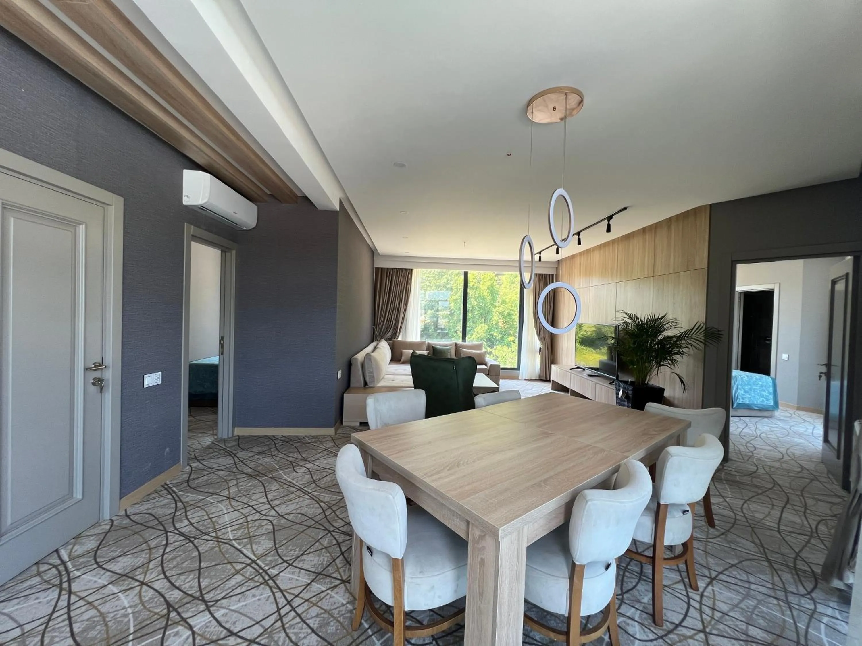 Seating area in Riva Hill Resort Lankaran