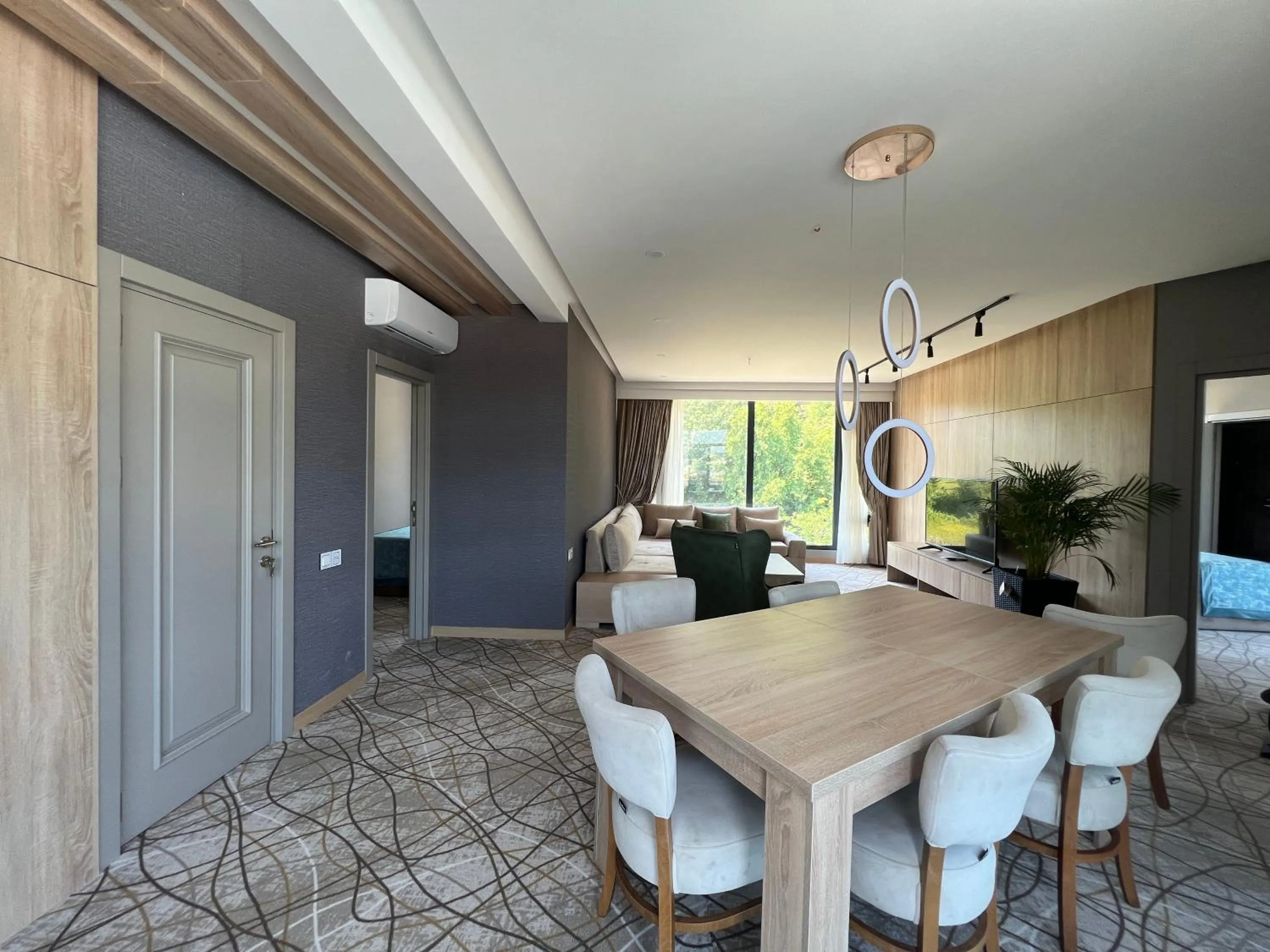 Seating area in Riva Hill Resort Lankaran