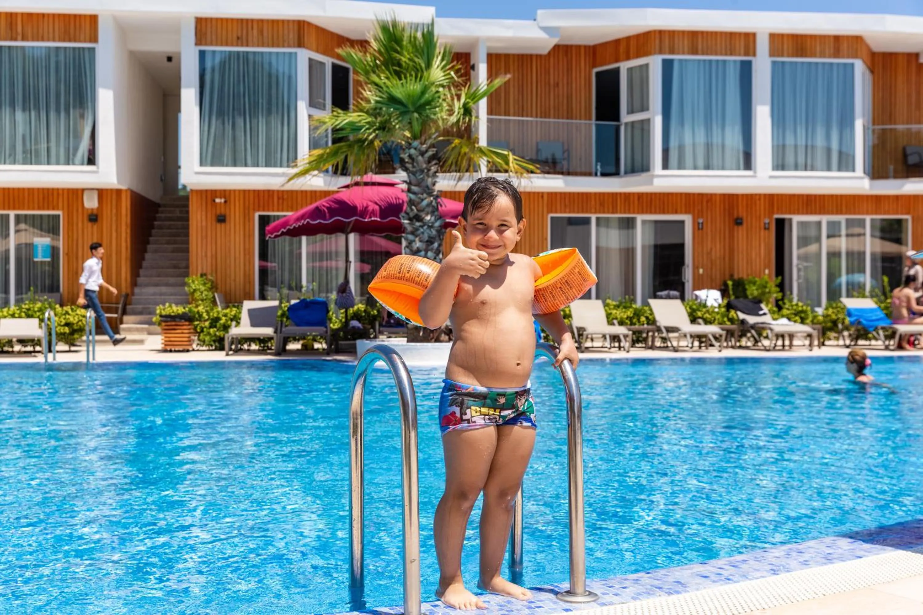 People in Riva Hill Resort Lankaran