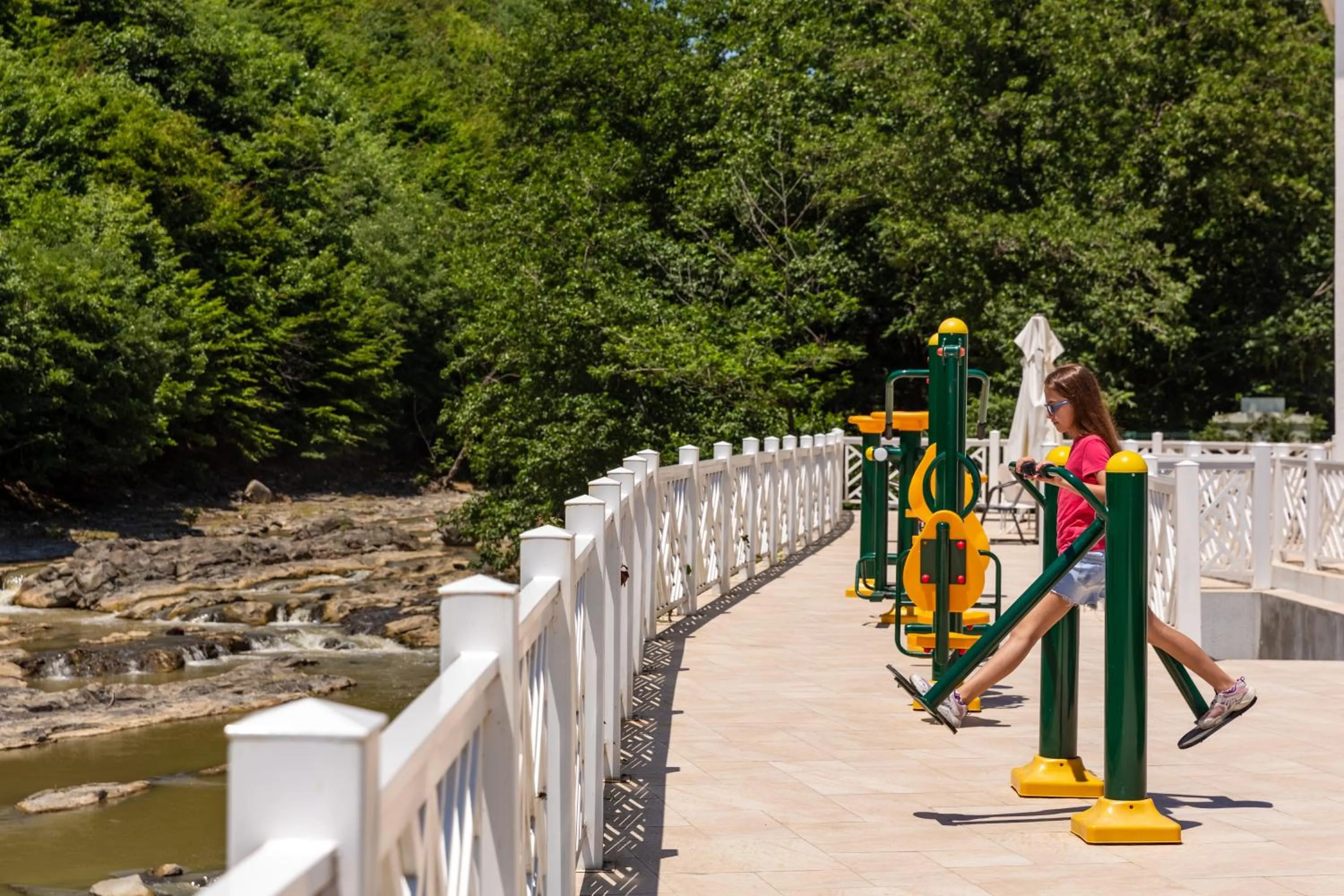 Balcony/Terrace in Riva Hill Resort Lankaran