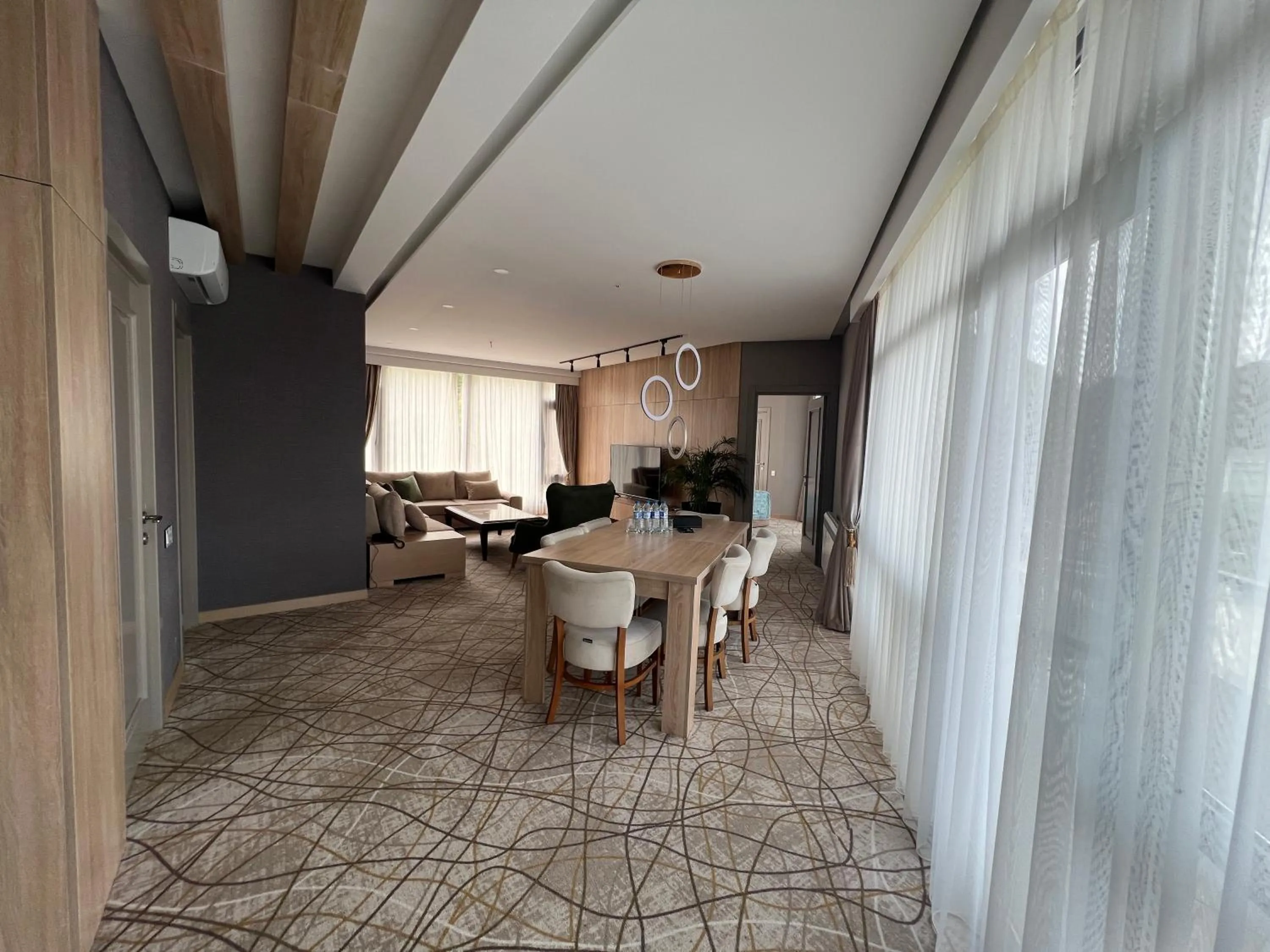 Seating area in Riva Hill Resort Lankaran