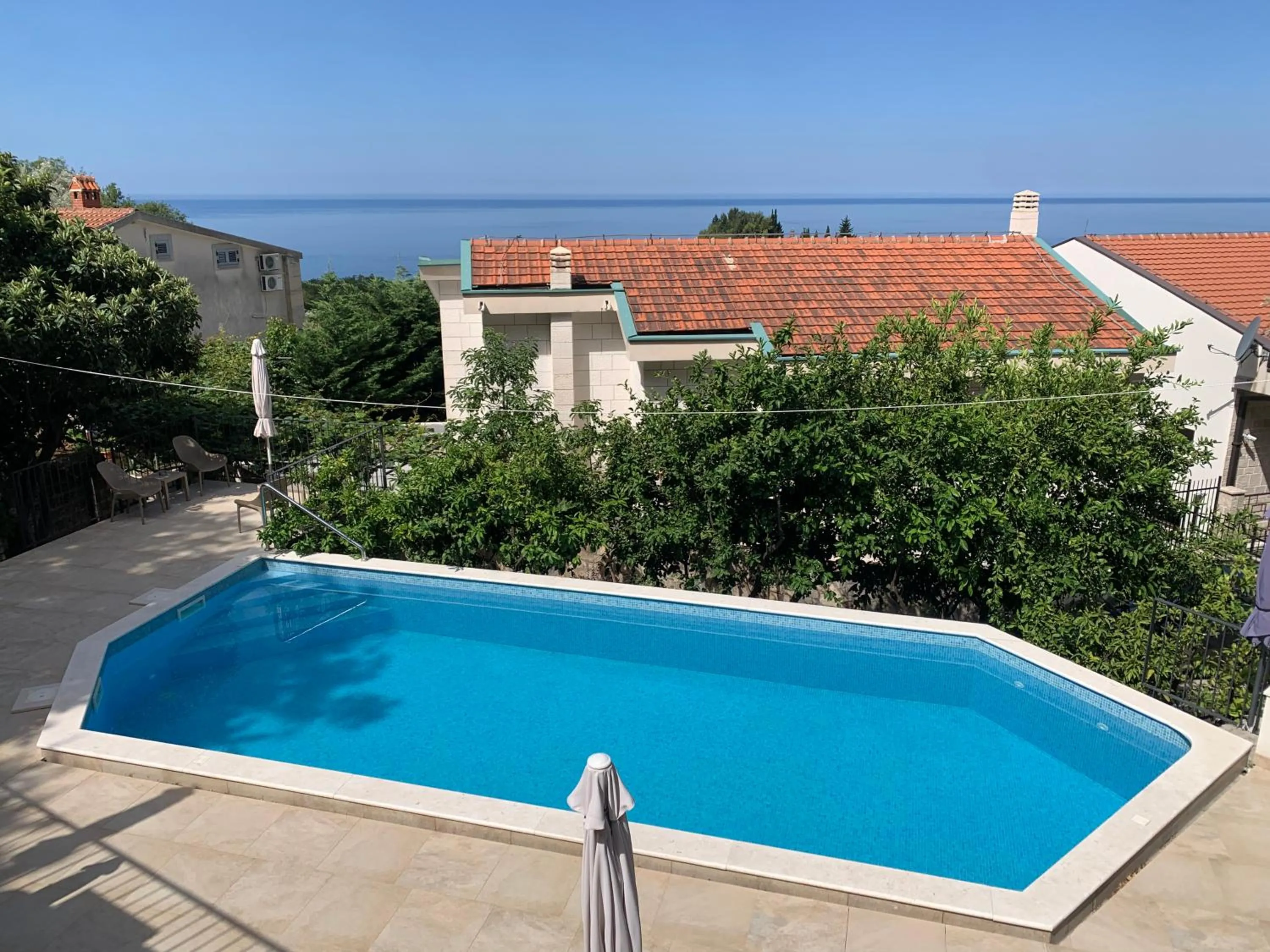 Pool view in REZEVICI BOUTIQUE VILLA