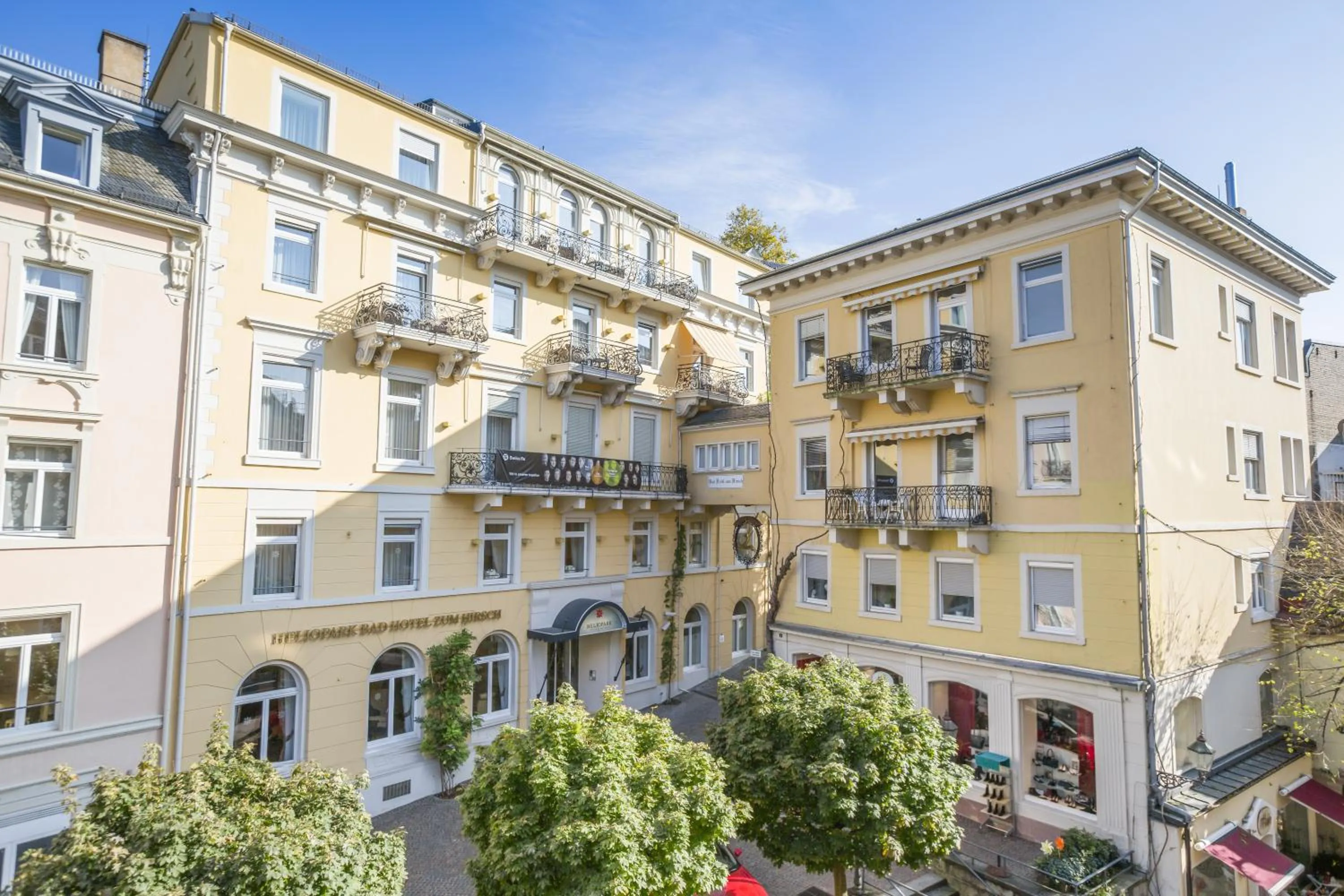 Facade/entrance in HELIOPARK Bad Hotel Zum Hirsch