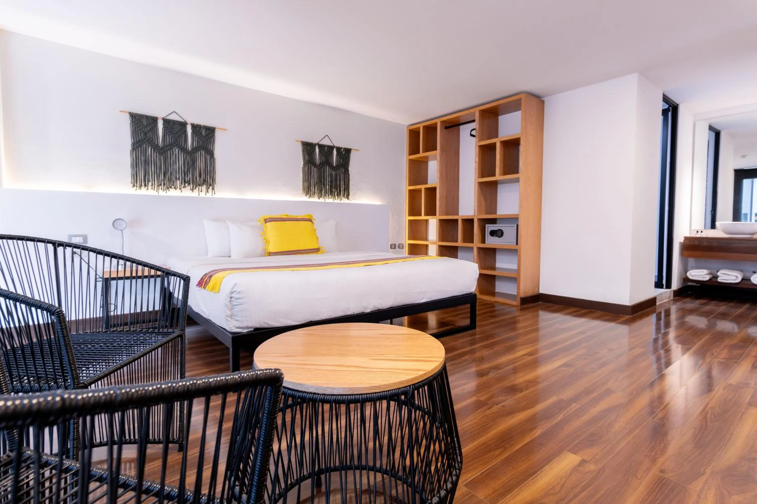 Bed in Urban Puebla by Grupo Amber