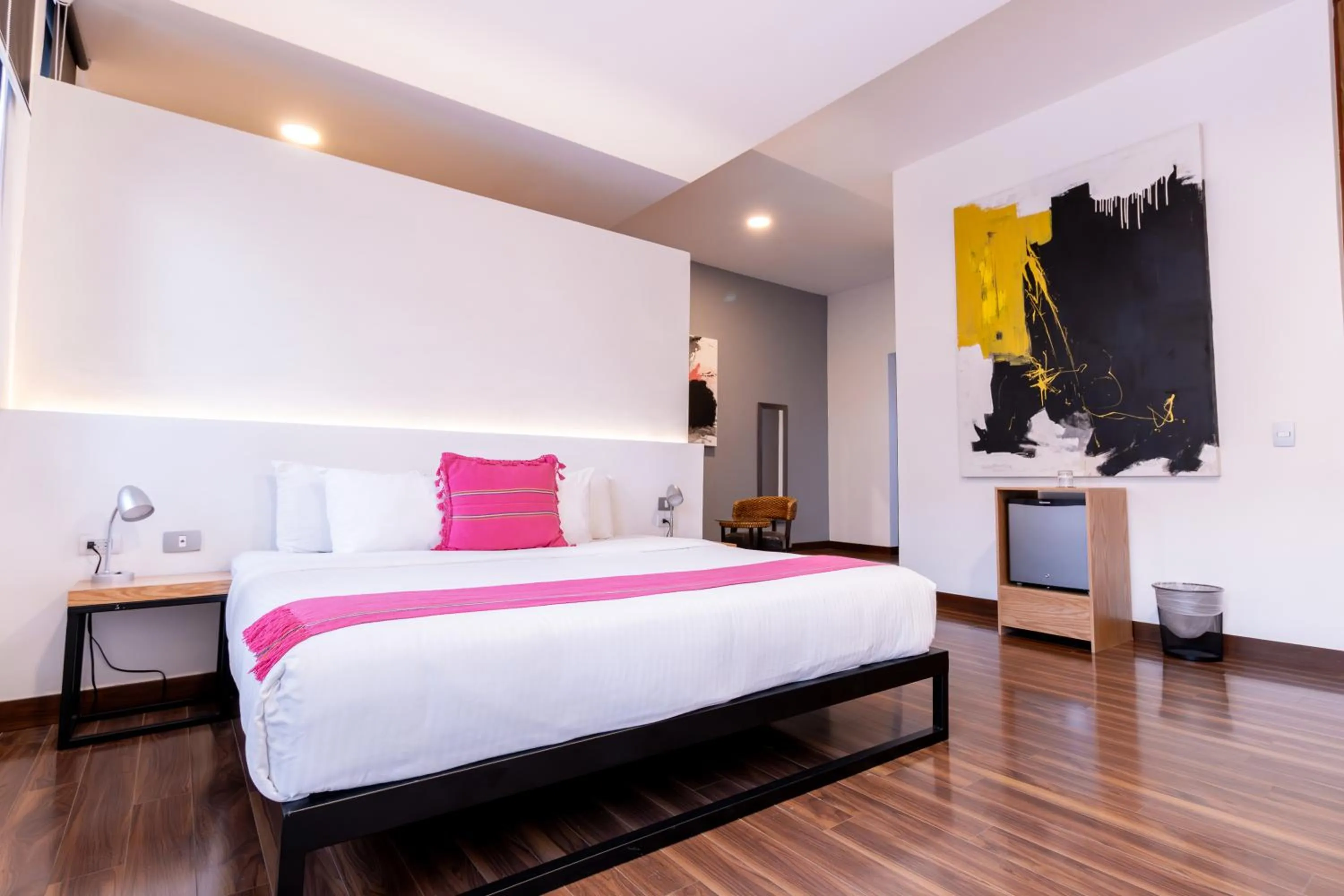 Bed in Urban Puebla by Grupo Amber