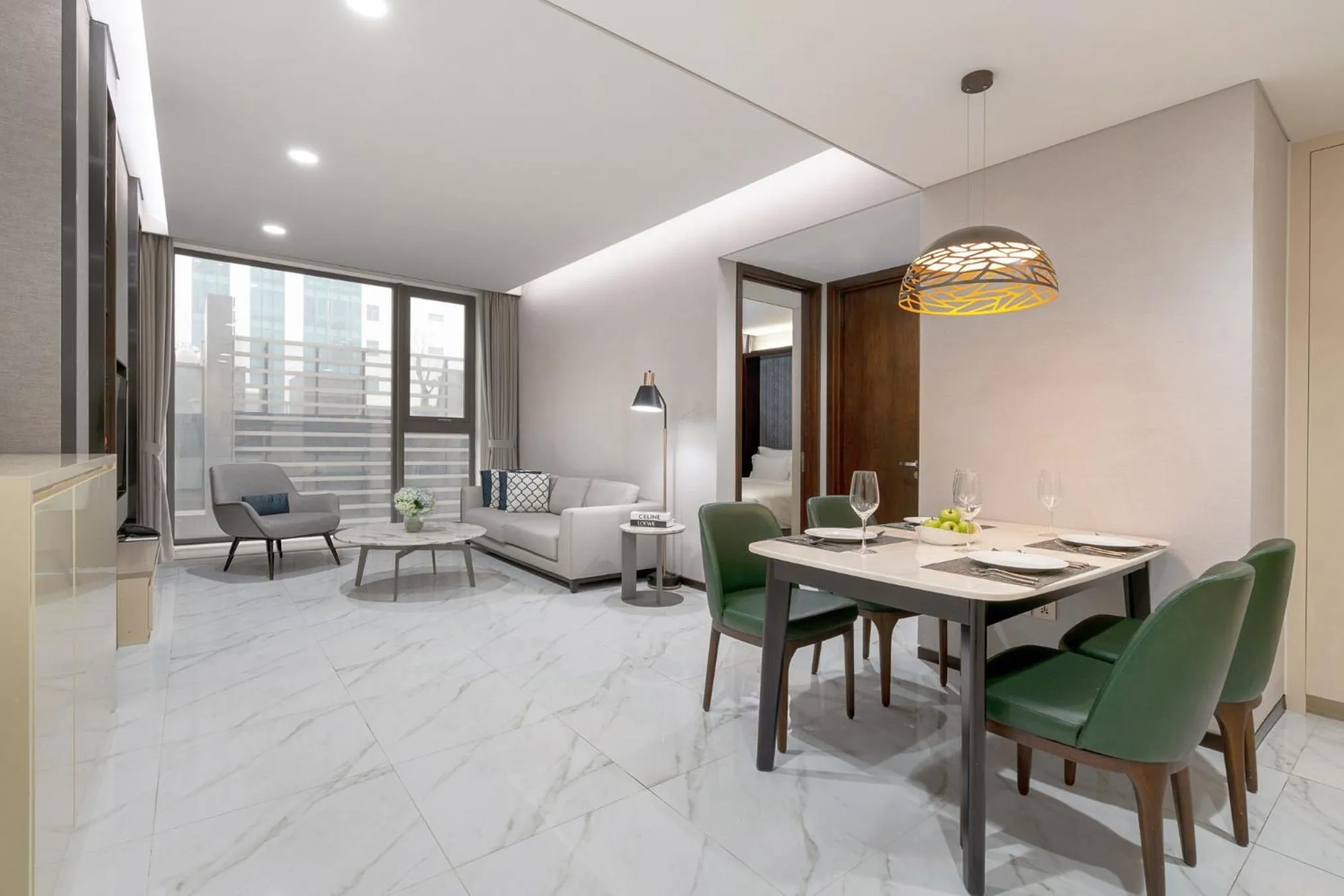 Living room in The Five Residences Hanoi