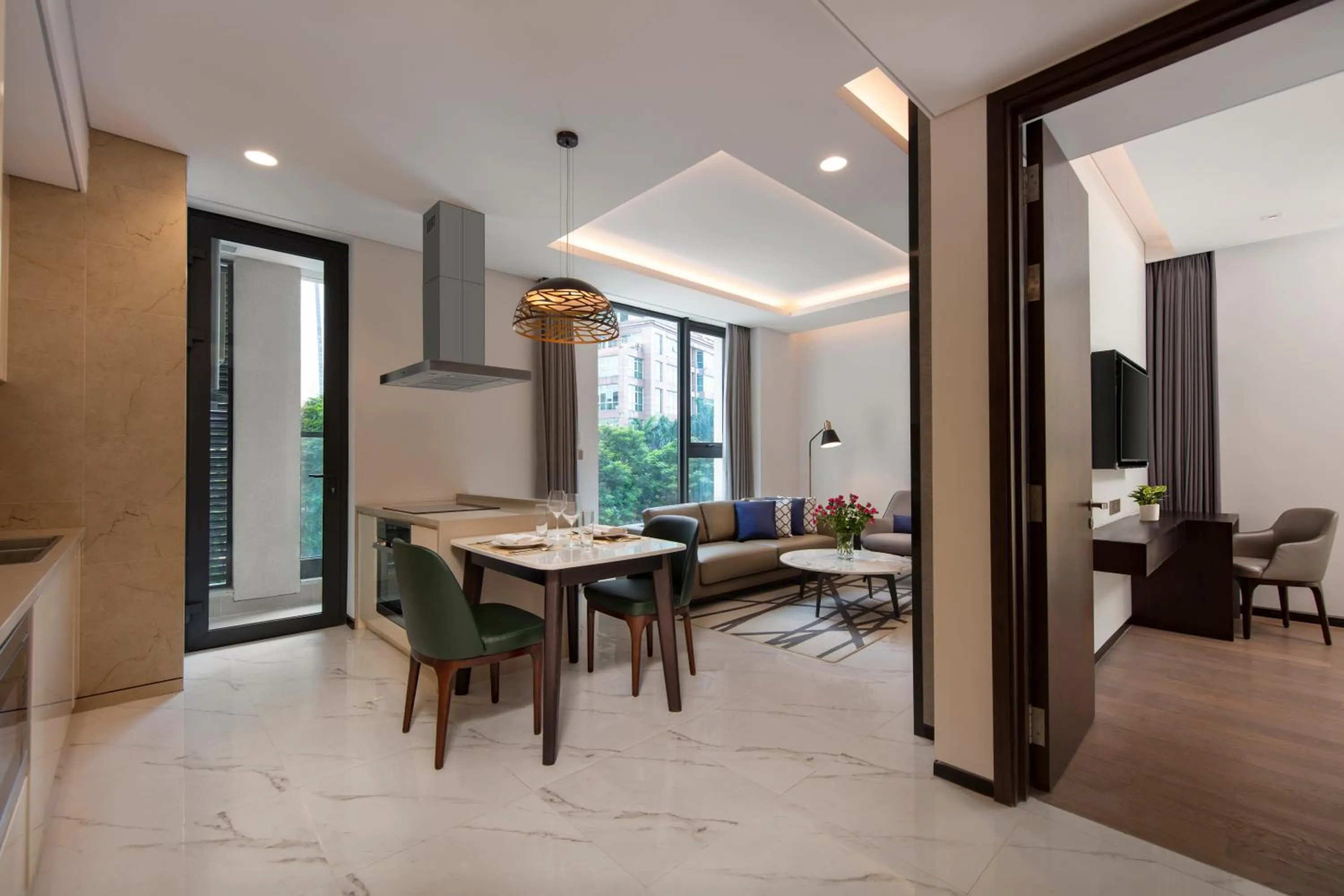 Dining area in The Five Residences Hanoi